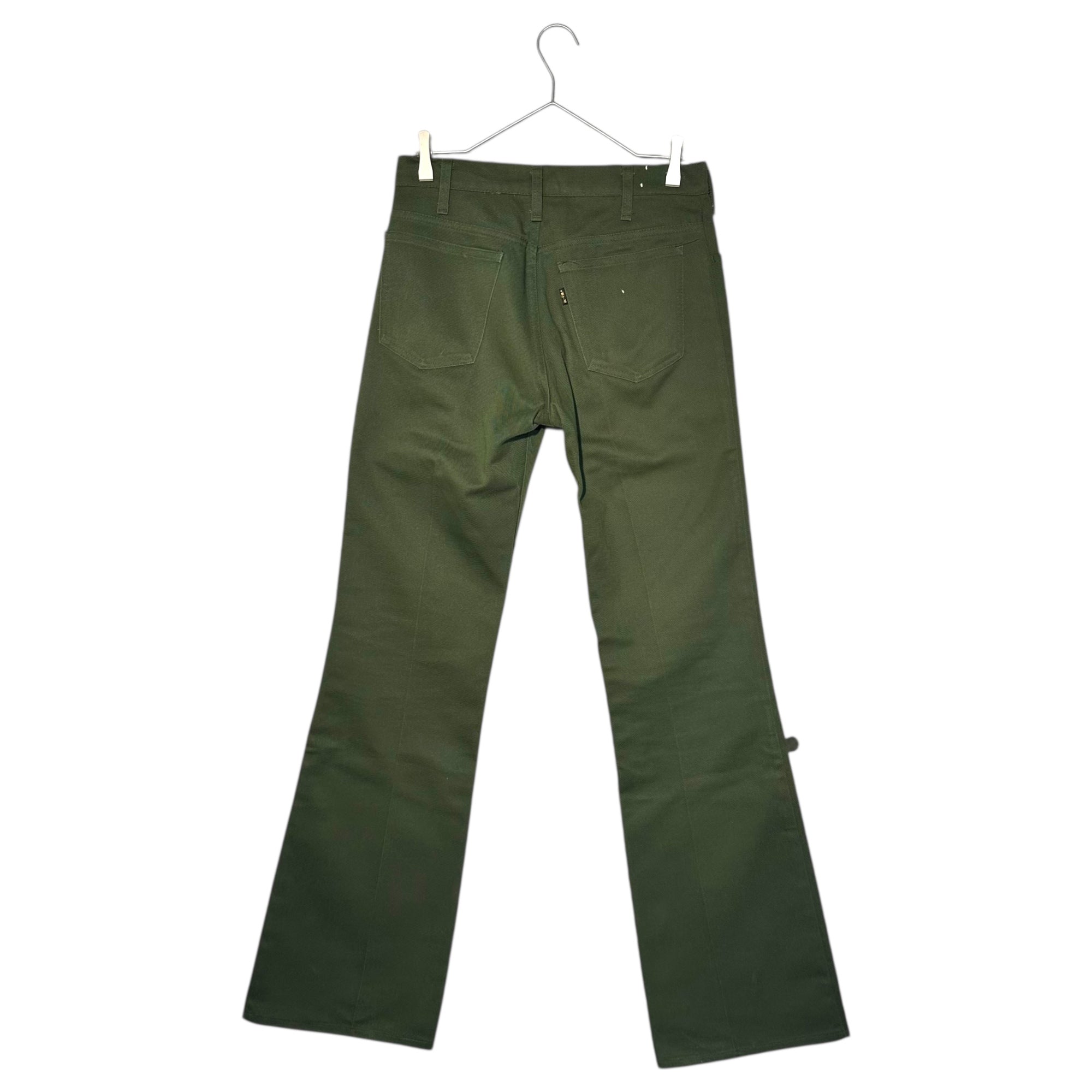 Levi's(リーバイス) 70's 517 STA-PREST スター プレスト ツイル ブーツカット パンツ 517-1838 Ｗ31 L33 オリーブ フレア スタプレ 70年代 ヴィンテージ