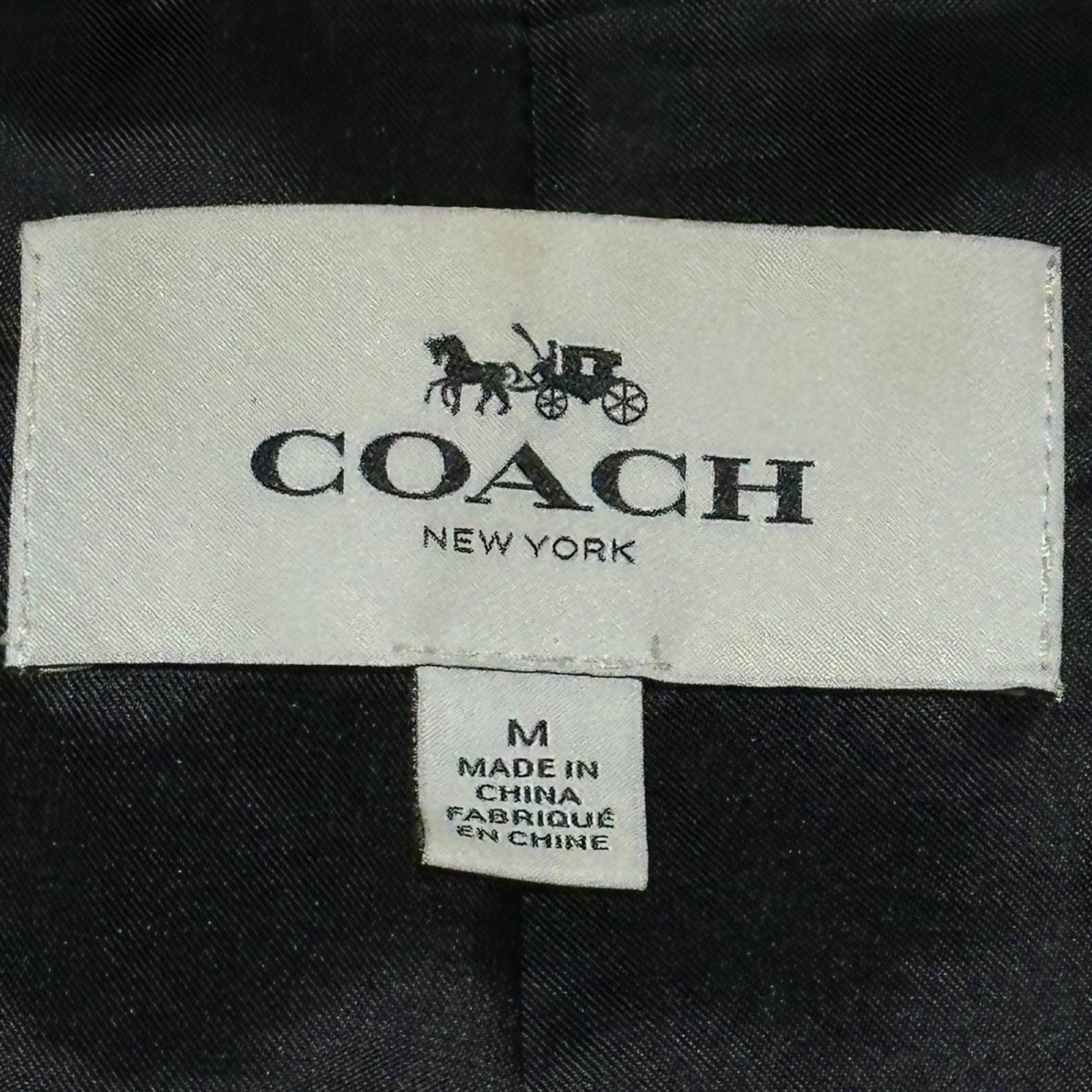 COACH(コーチ) Cowhide Single Rider Jacket カウハイド シングル ライダース ジャケット F86594 M ブラック 牛革 レザー