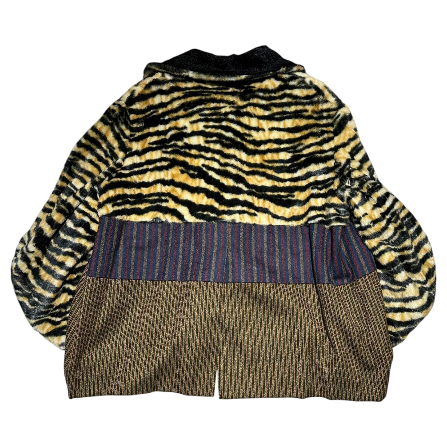 mandoragora(マンドラゴラ) Crazy Pattern 3B Blouson クレイジーパターン 3B ブルゾン タイガー ベージュ×ブラウン×パープル 90~00's ネペンテス取扱
