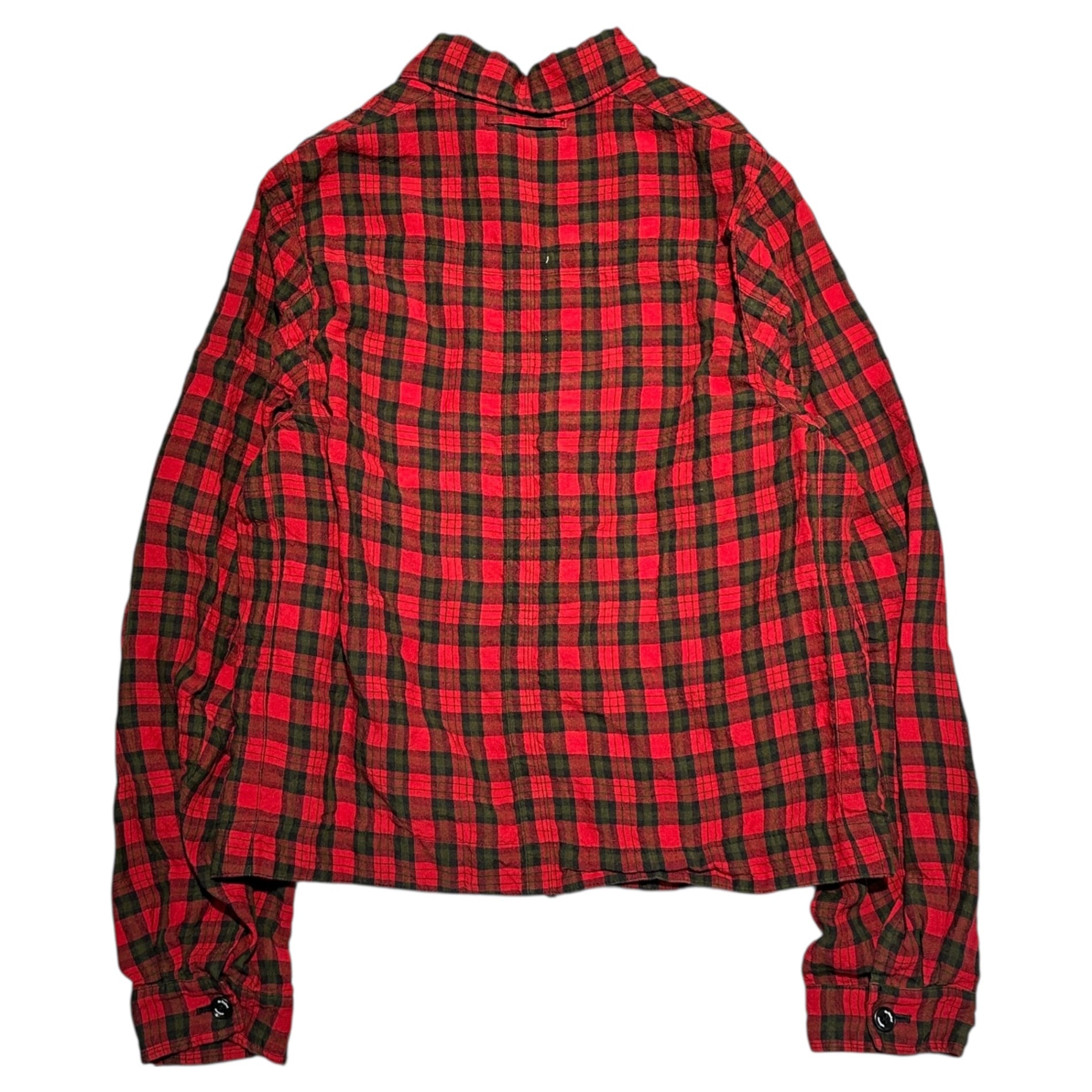 the Shepherd UNDERCOVER(ザ シェパード アンダーカバー) 25SS Check Linen Zip-Up Blouson チェック リネン ジップアップ ブルゾン US1E9201 4(L程度) レッド 参考定価82,500円＋税(税込)