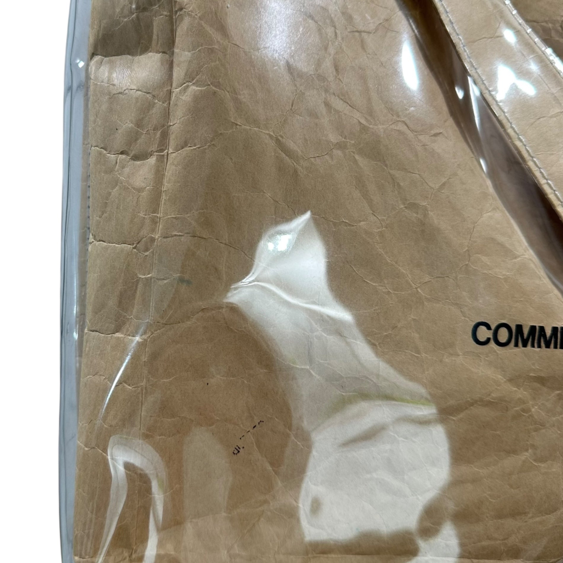 COMME des GARCONS SHIRT(コムデギャルソンシャツ) 2-Way PVC Shopper Tote Bag 2WAY ビニール ショッパー トート バッグ S26611 FREE クリア×ベージュ ハンドバッグ ショルダーバッグ