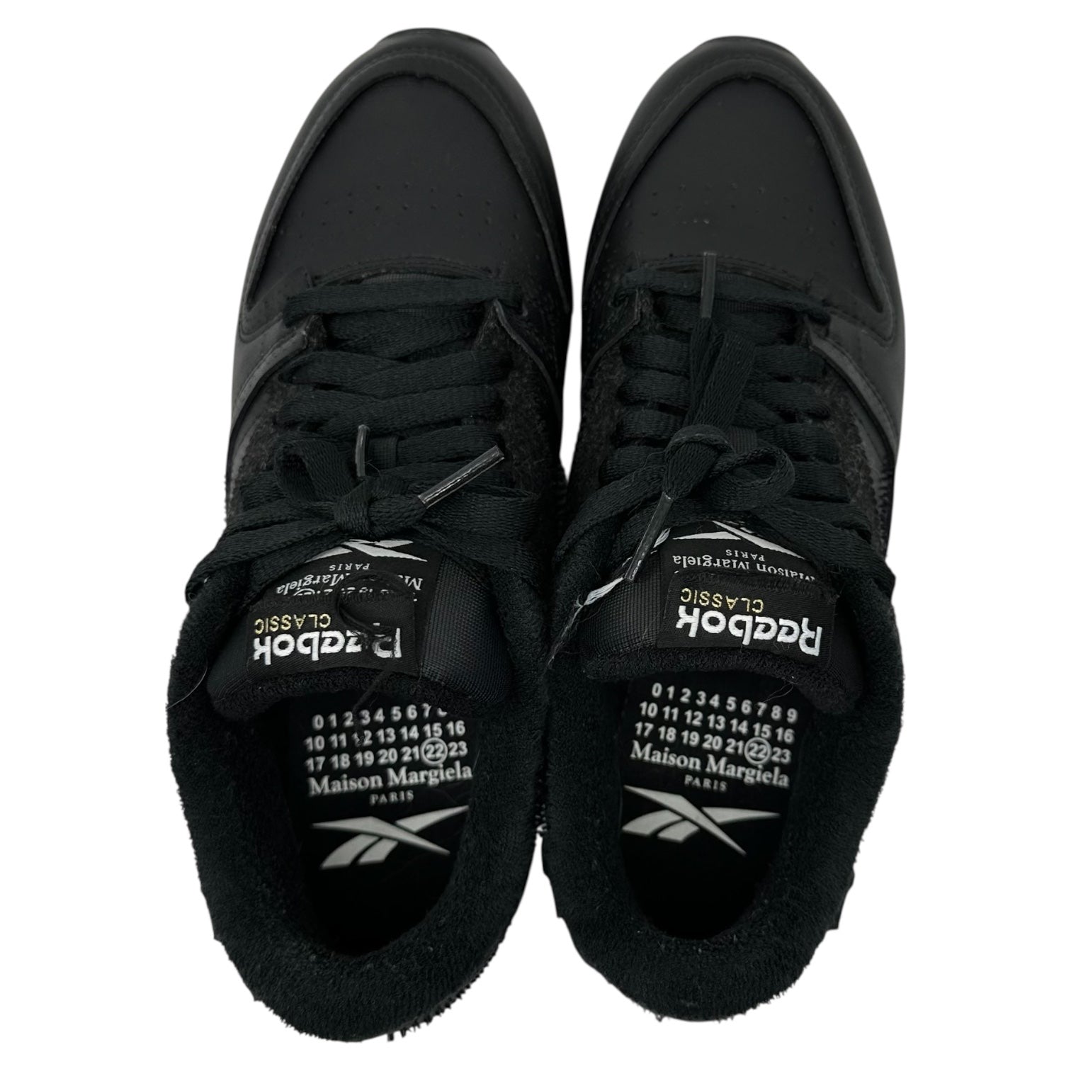MAISON MARGIELA×Reebok(メゾンマルジェラ×リーボック) Project 0 CL Memory Of "Black" プロジェクト 0 クラシック メモリー オブ GW5014 24cm ブラック コラボ スニーカー