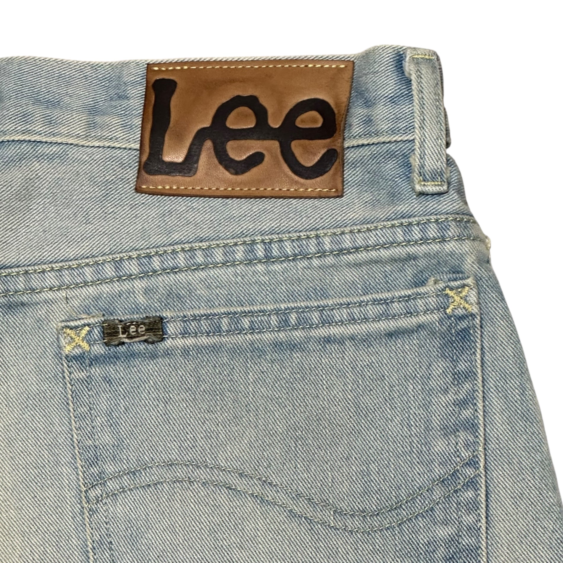 LEE(リー) RIDER WIDE SHORTS ライダー ワイド ショーツ デニム LM9831 M ライトインディゴ BEAMS等取扱