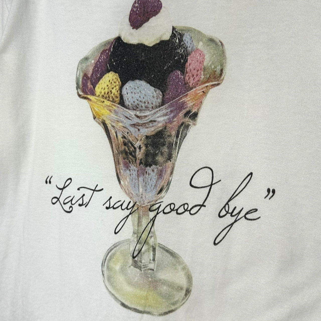 NUMBER (N)INE(ナンバーナイン) 09AW eyescrem print T-shirt アイスクリーム コラボ プリント Tシャツ 3(M) ホワイト ナンバーナイン 宮下氏 最終コレクション シーズン 雑誌アイスクリーム コラボ