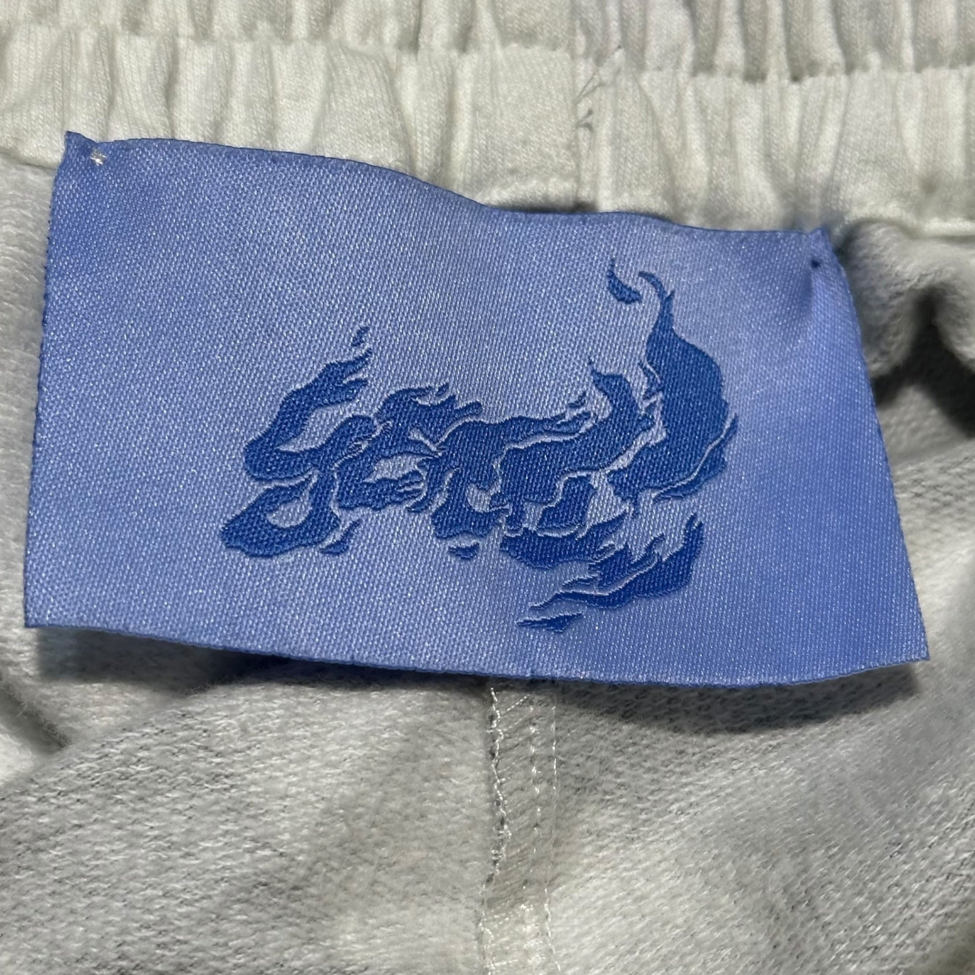 Gerrit Jacob(ジェリット ジェイコブ) White Airbrushed Track Pants ホワイト エアブラッシュド トラック スウェット パンツ L ホワイト×グリーン×ブラック