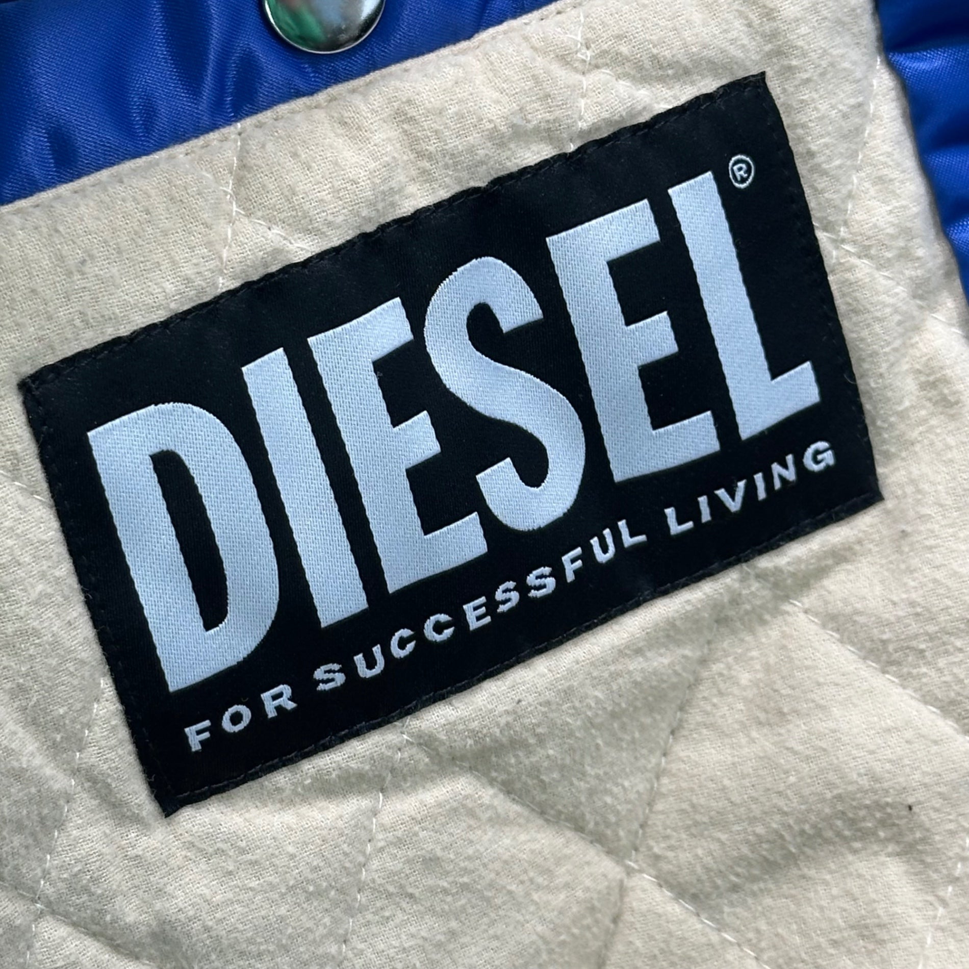 DIESEL(ディーゼル) 21AW Vercity Bomber Jacket バーシティー ボンバー ジャケット 0BBAG S ブルー