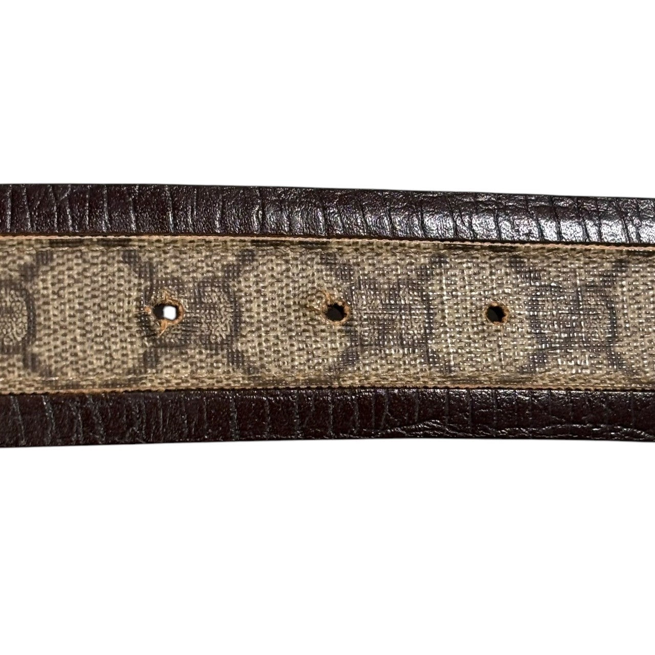 GUCCI(グッチ) Interlocking G buckle leather belt インターロッキング Gバックル レザー ベルト 142930・1766 95・38 ブラウン×ベージュ