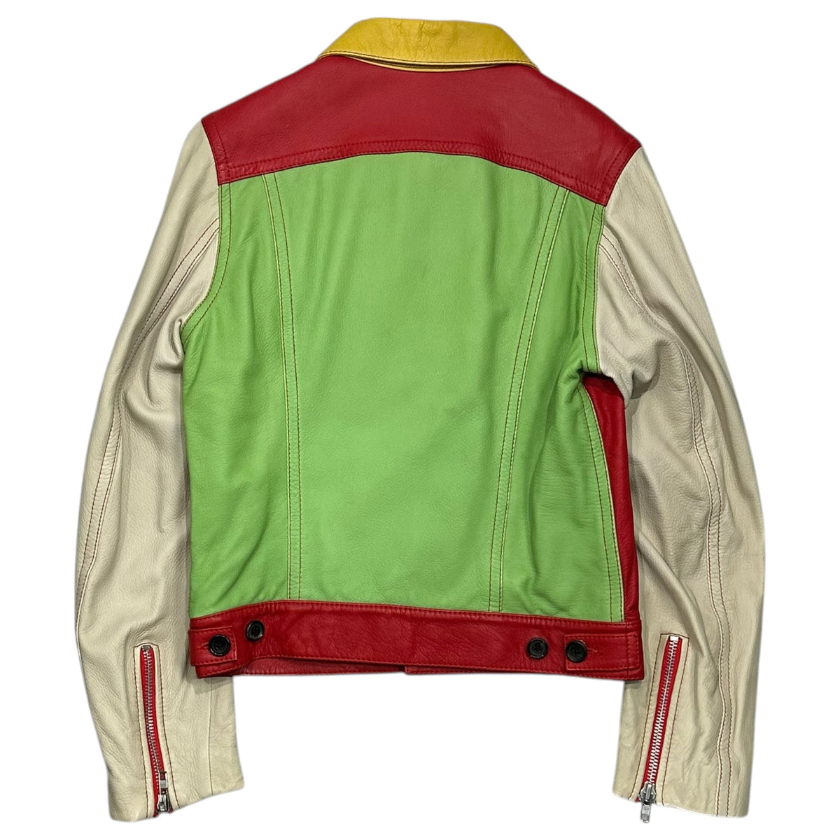 COMME des GARCONS COMME des GARCONS(コムデギャルソンコムデギャルソン) Multicolored Deerskin Tracker Jacket マルチカラー 鹿革 トラッカー ジャケット W8J007 SS マルチカラー AD表記無 00s