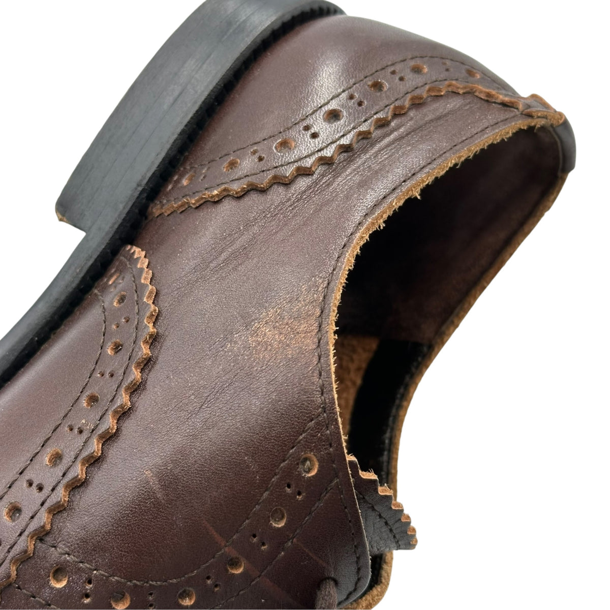 COMME des GARCONS HOMME PLUS(コムデギャルソンオムプリュス) Medallion Leather Shoes メダリオン レザー シューズ PM-K101 25.5cm ブラウン