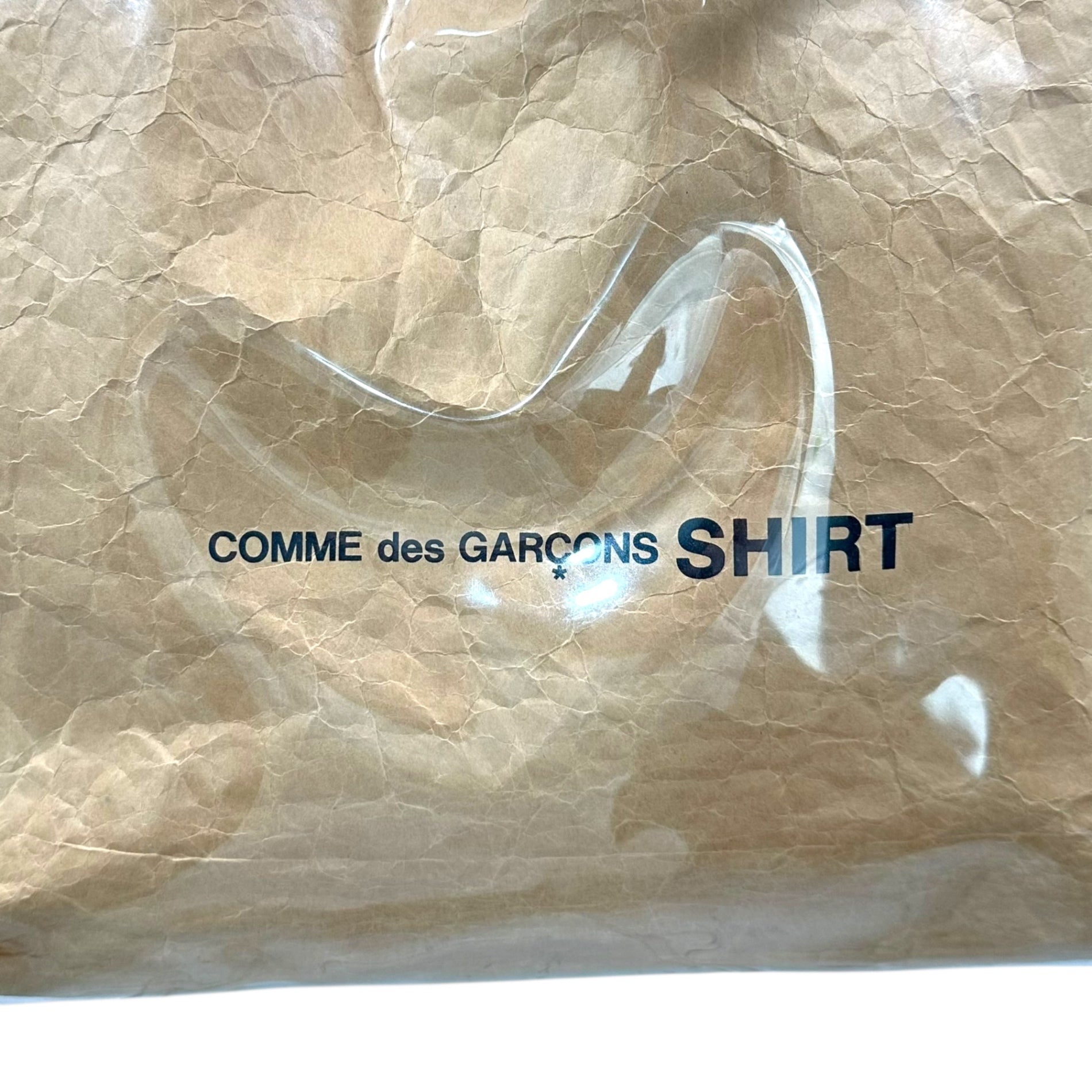 COMME des GARCONS SHIRT(コムデギャルソンシャツ) 2-Way PVC Shopper Tote Bag 2WAY ビニール ショッパー トート バッグ S26611 FREE クリア×ベージュ ハンドバッグ ショルダーバッグ
