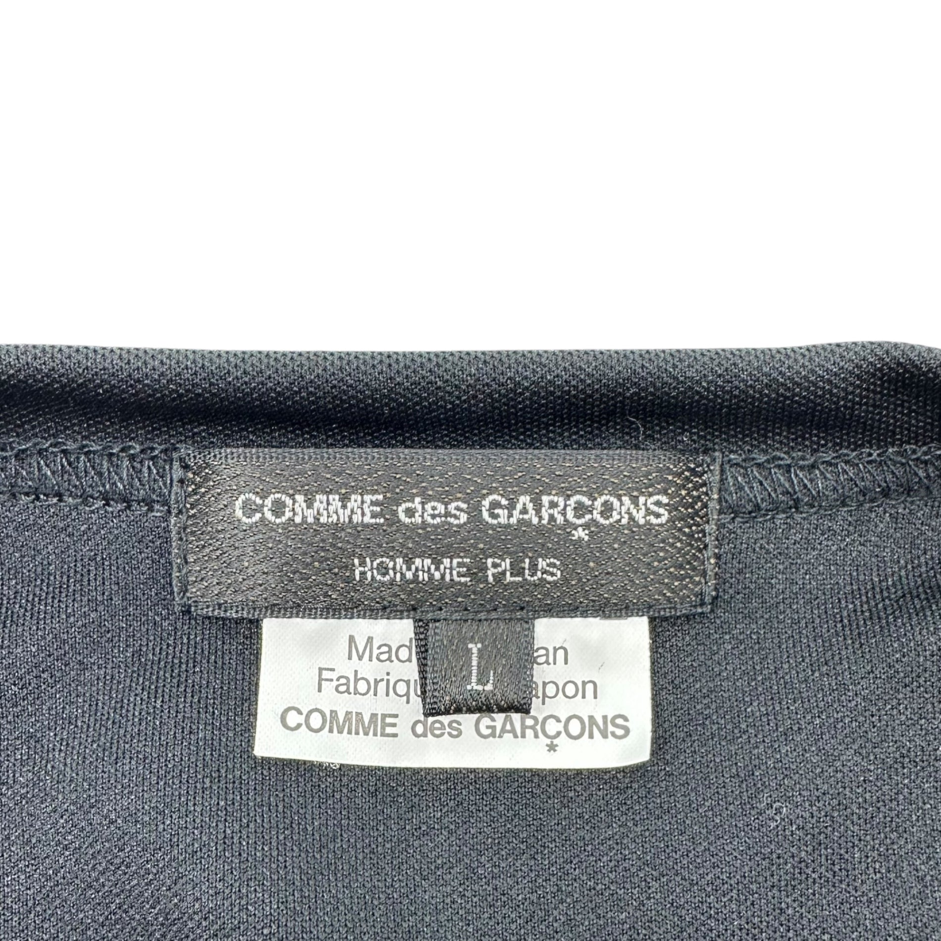 COMME des GARCONS HOMME PLUS(コムデギャルソンオムプリュス) 22AW ノマド期 Draped Estelle Long Length Cut and Sewn ドレープ エステル ロング丈 カットソー PJ-T016 L ブラック AD2022 長袖 Tシャツ