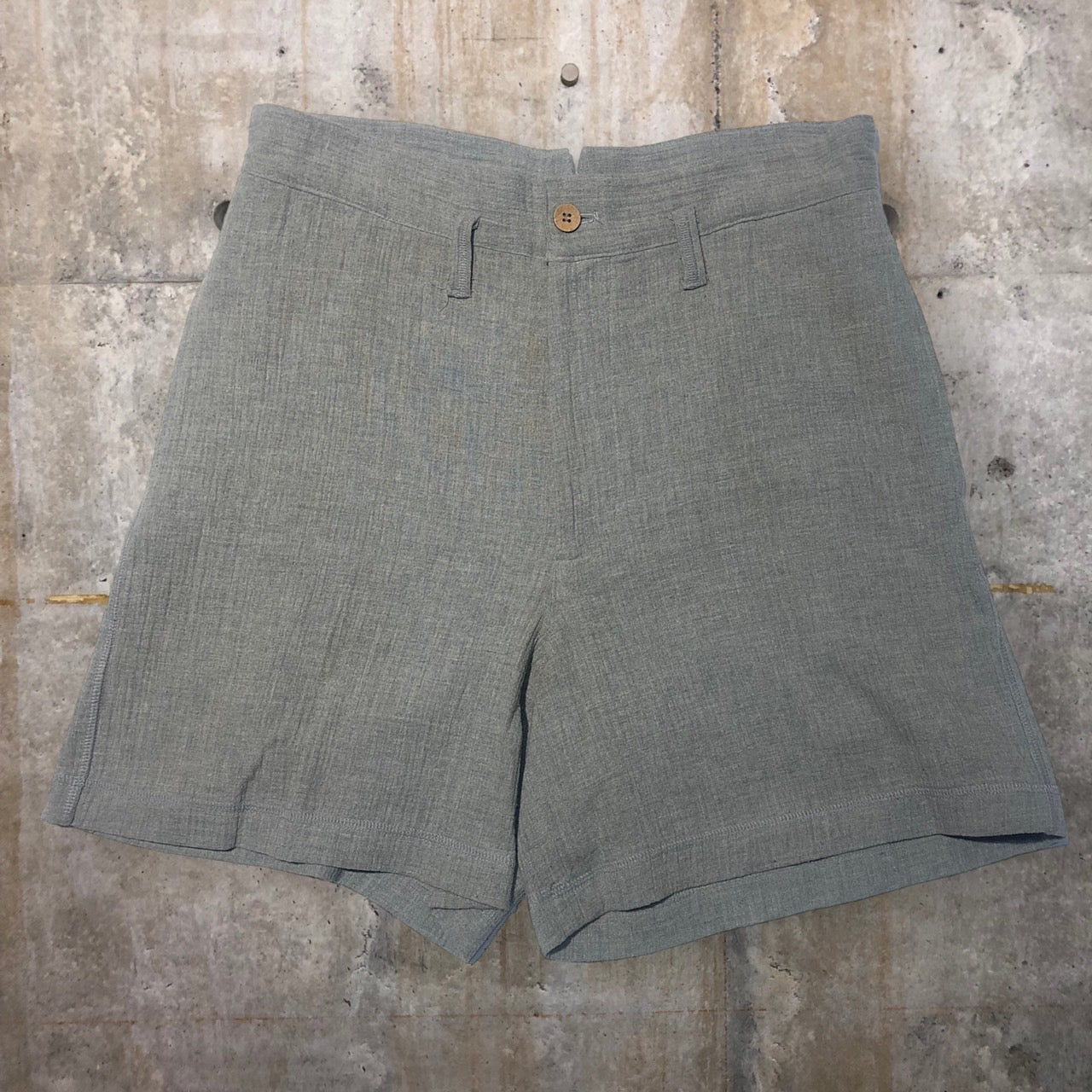 i.s. ISSEY MIYAKE(アイエス イッセイミヤケ) 90’s cotton wide half pants/コットンワイドハーフパンツ IS 41-FF044 M（メンズサイズ） グレー