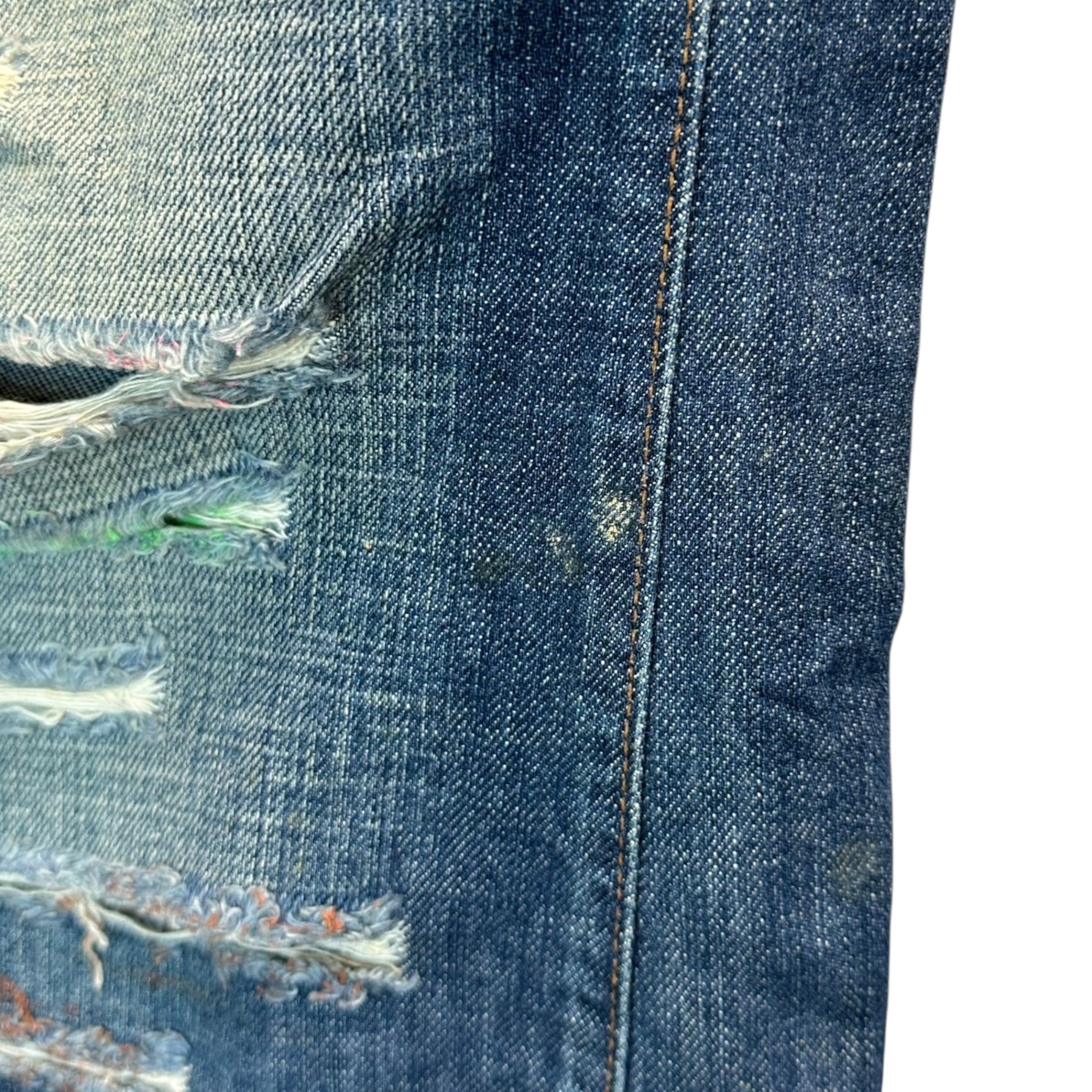 D&G(ディー&ジードルガバドルチェ&ガッバーナ) Distressed Denim Pants  ダメージ加工 デストロイ デニム パンツ  34 インディゴ