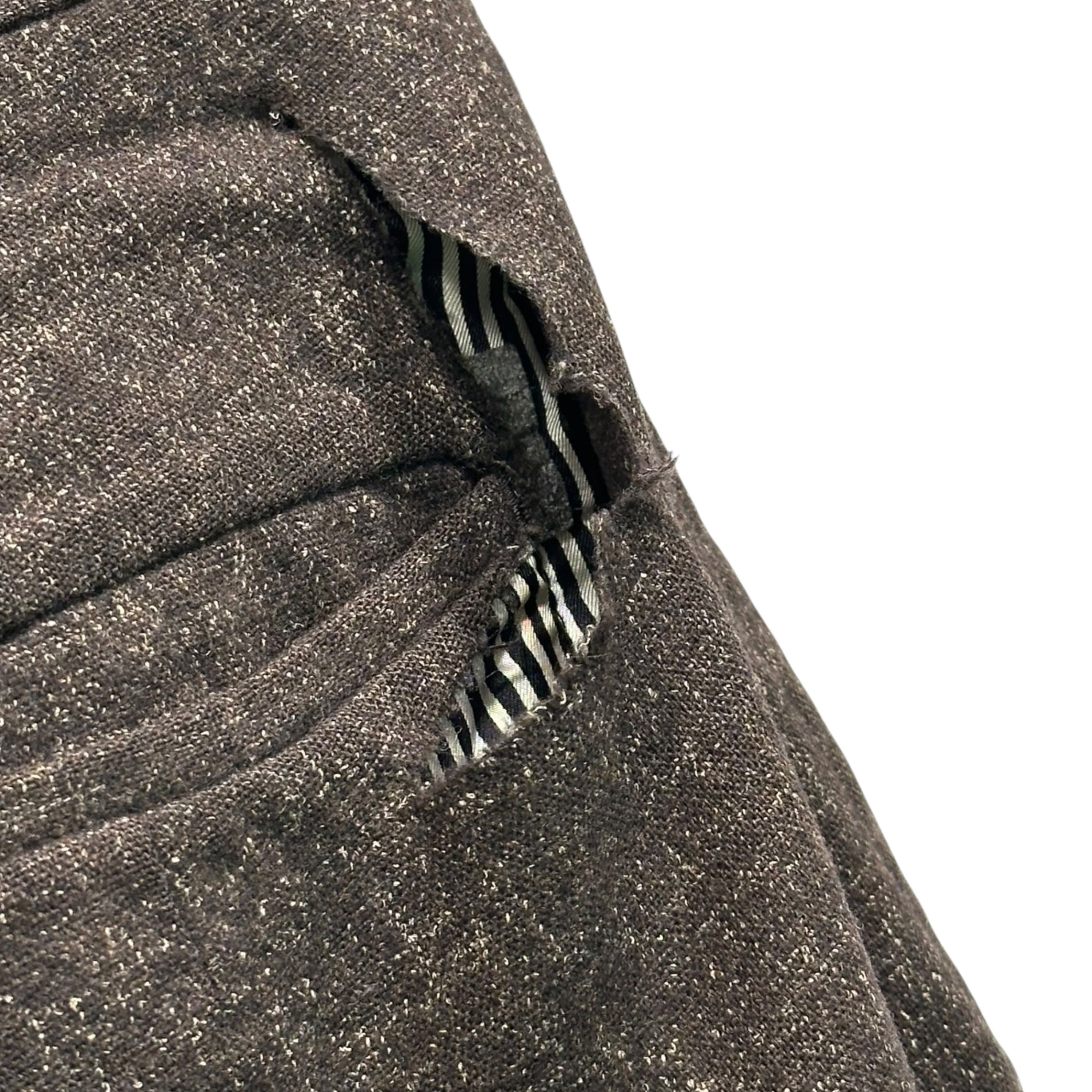 NUMBER (N)INE(ナンバーナイン) 09AW Wool Silk Slacks ウール シルク スラックス 3(M) ブラウン