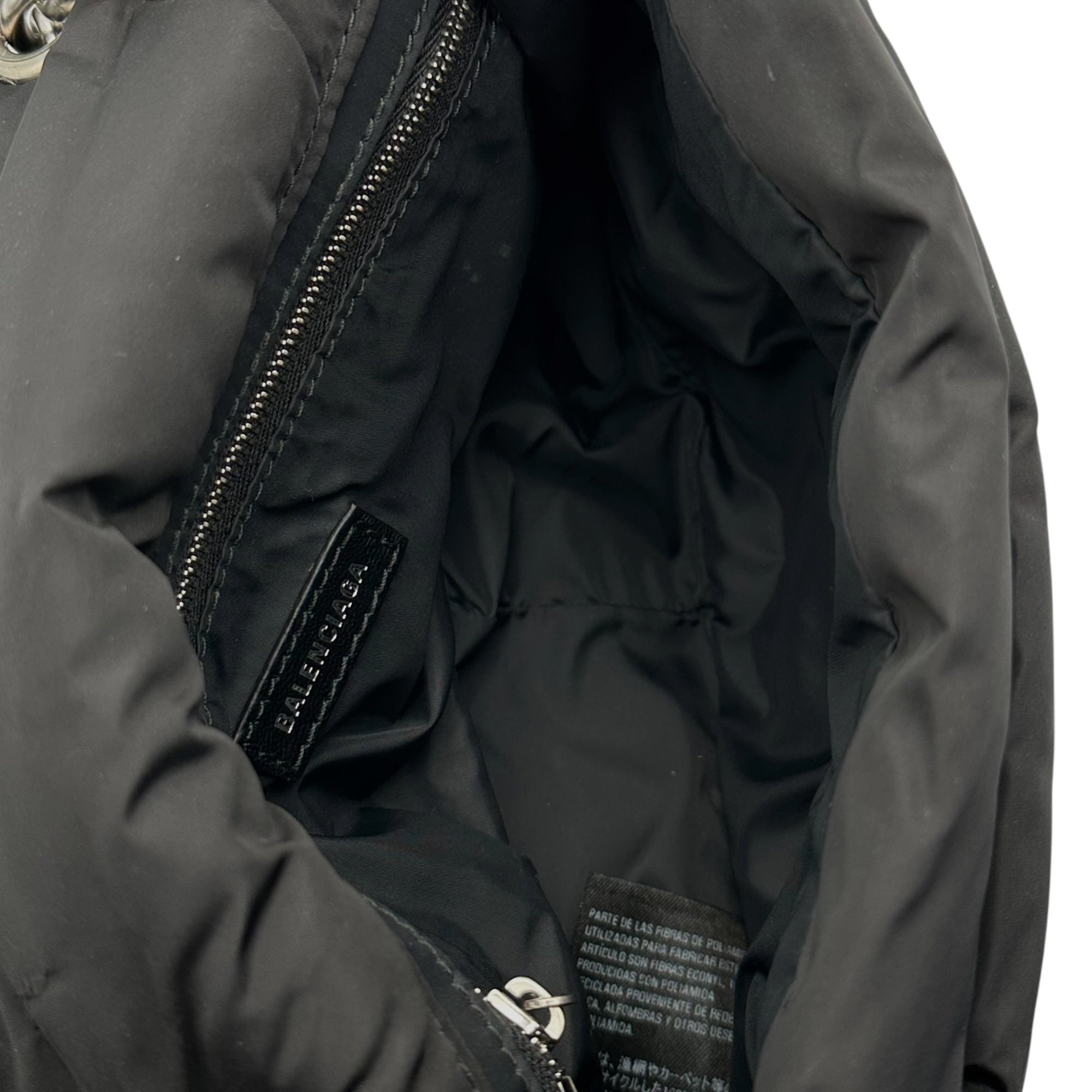 BALENCIAGA(バレンシアガ) MONACO Monaco Mini Shoulder Bag モナコ ミニ チェーン ショルダー バッグ 792977 ブラック ナイロン ワンショルダー
