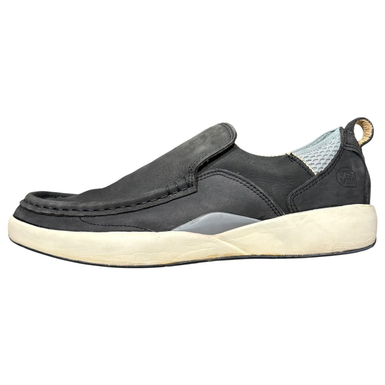 VISVIM × GOODENOUGH(ヴィズヴィム × グッドイナフ) 01AW TWONBLY Nubuck Leather Slip-Ons トンブリー ヌバック レザー スリッポン G001-01 9(27.0cm程度) ブラック