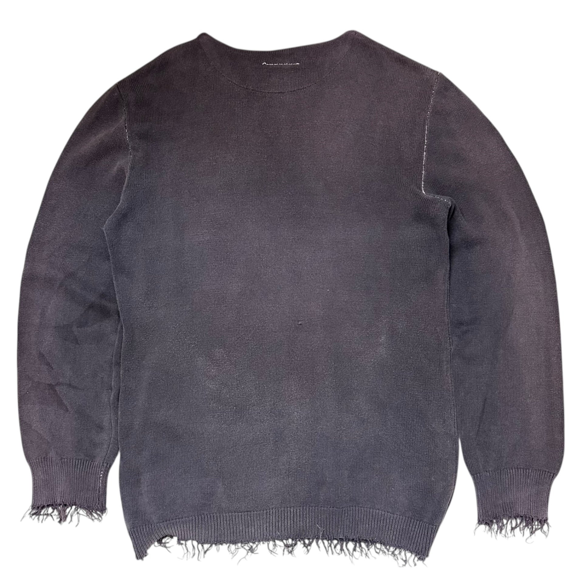 Maison Martin Margiela(メゾン マルタンマルジェラ) ⑥ 02SS～04AW By MISS DEANNA Archive Destroy Cotton Knit ミスディアナ期 アーカイブ デストロイ コットン ニット 表記無(メンズL程度) パープル 00’s 本人期 レディースライン