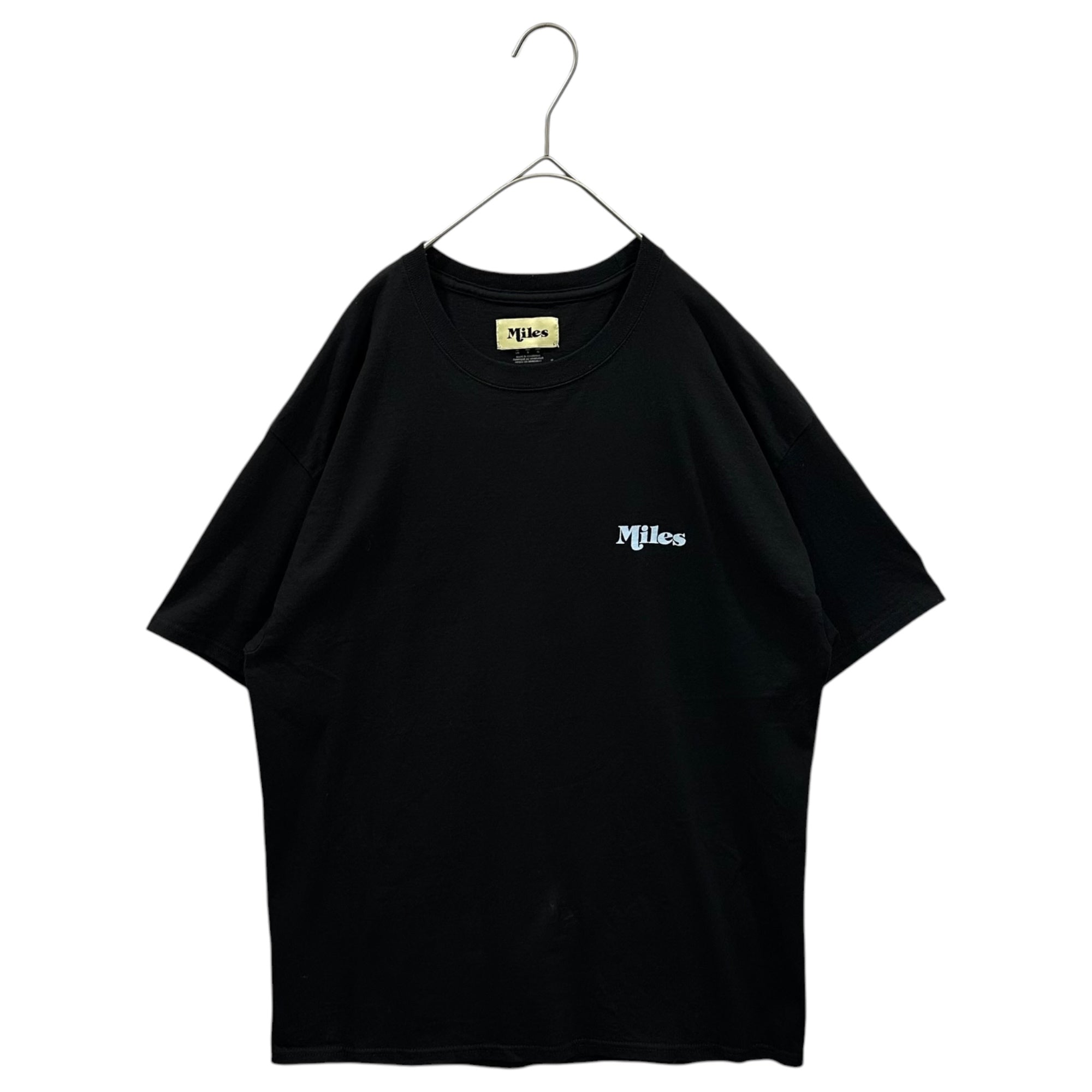 Miles×2G (マイルズ×2G) Logo S/S T-Shirt ロゴ 半袖 Tシャツ L ブラック 空山基 ロゴ デザイン チャンピオンボディ