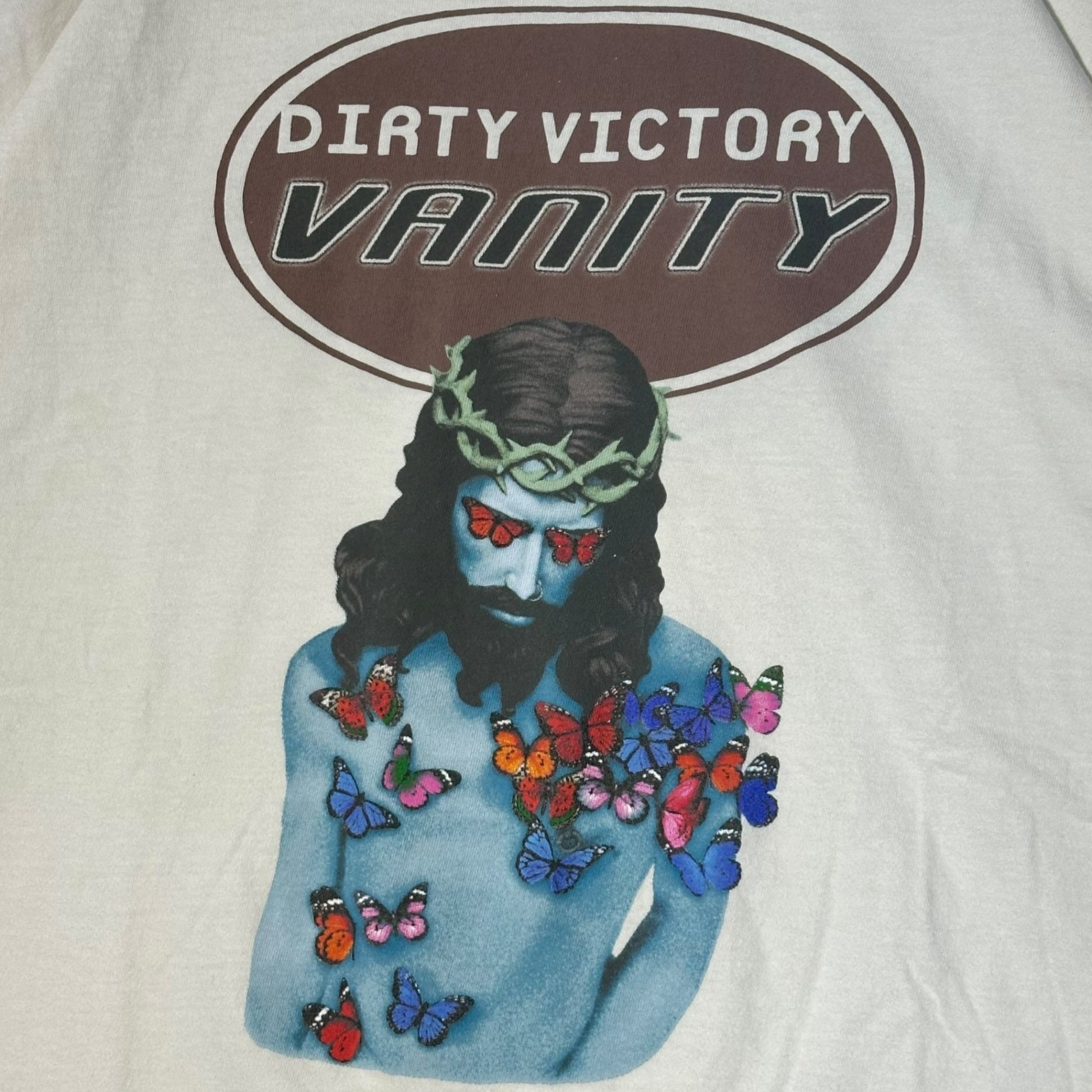 SAINT MICHAEL(セントマイケル) 24AW SS TEE VANITY ヴィンテージ加工 半袖 Tシャツ SM-YS1-0000-006 XL ホワイト