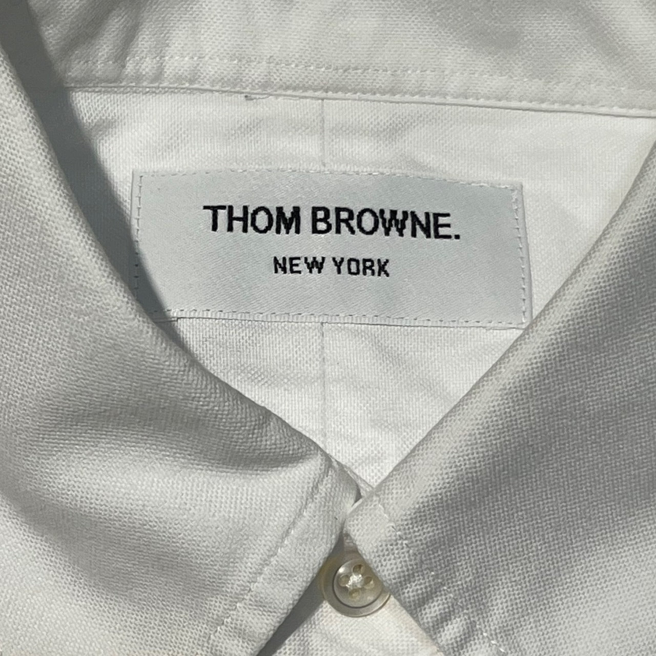 THOM BROWNE(トムブラウン) 4 stripe BD shirt/4ストライプボタンダウンシャツ MWL119AW5259 1(Sサイズ程度) ホワイト