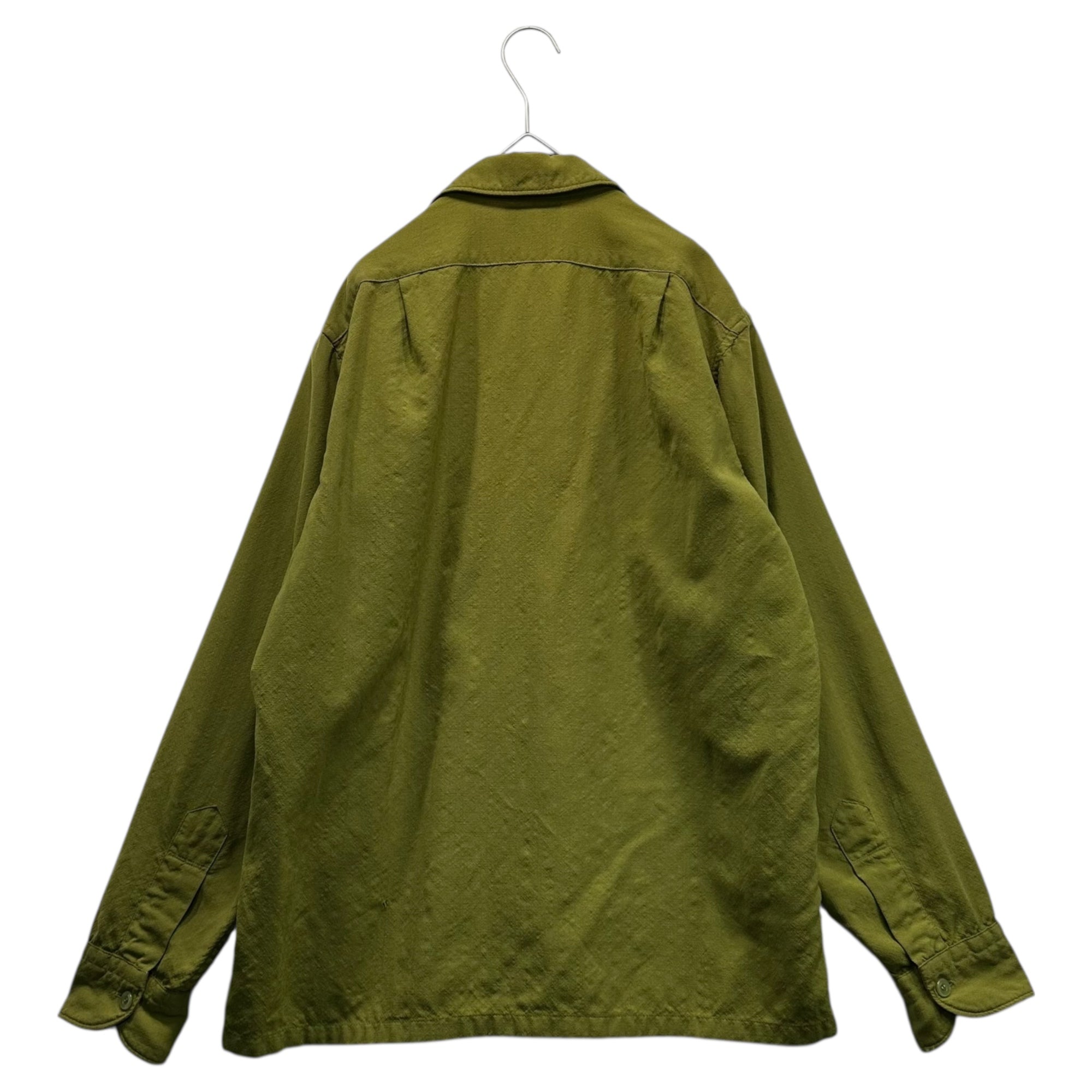 PENDLETON(ペンドルトン) 60's Vintage Boat Shirt 単色 ヴィンテージ ボート シャツ M ライトグリーン 60年代 開襟 オープンカラー