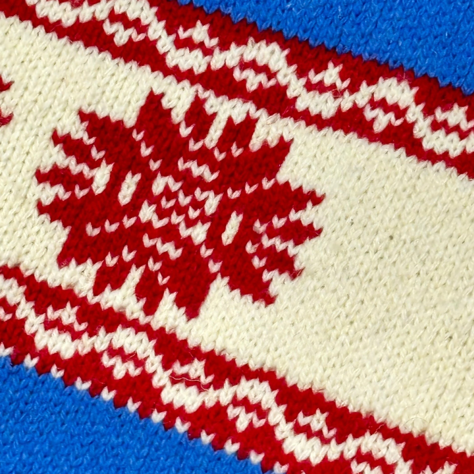 eYe JUNYA WATANABE MAN × PALACE(アイ ジュンヤワタナベマン × パレス) 24AW Snowflake-Patterned Knit × Sweatshirt Combination Hoodie 雪柄 ニット スウェット コンビ フーディー パーカー WN-T905 M グレー×ブルー AD2024