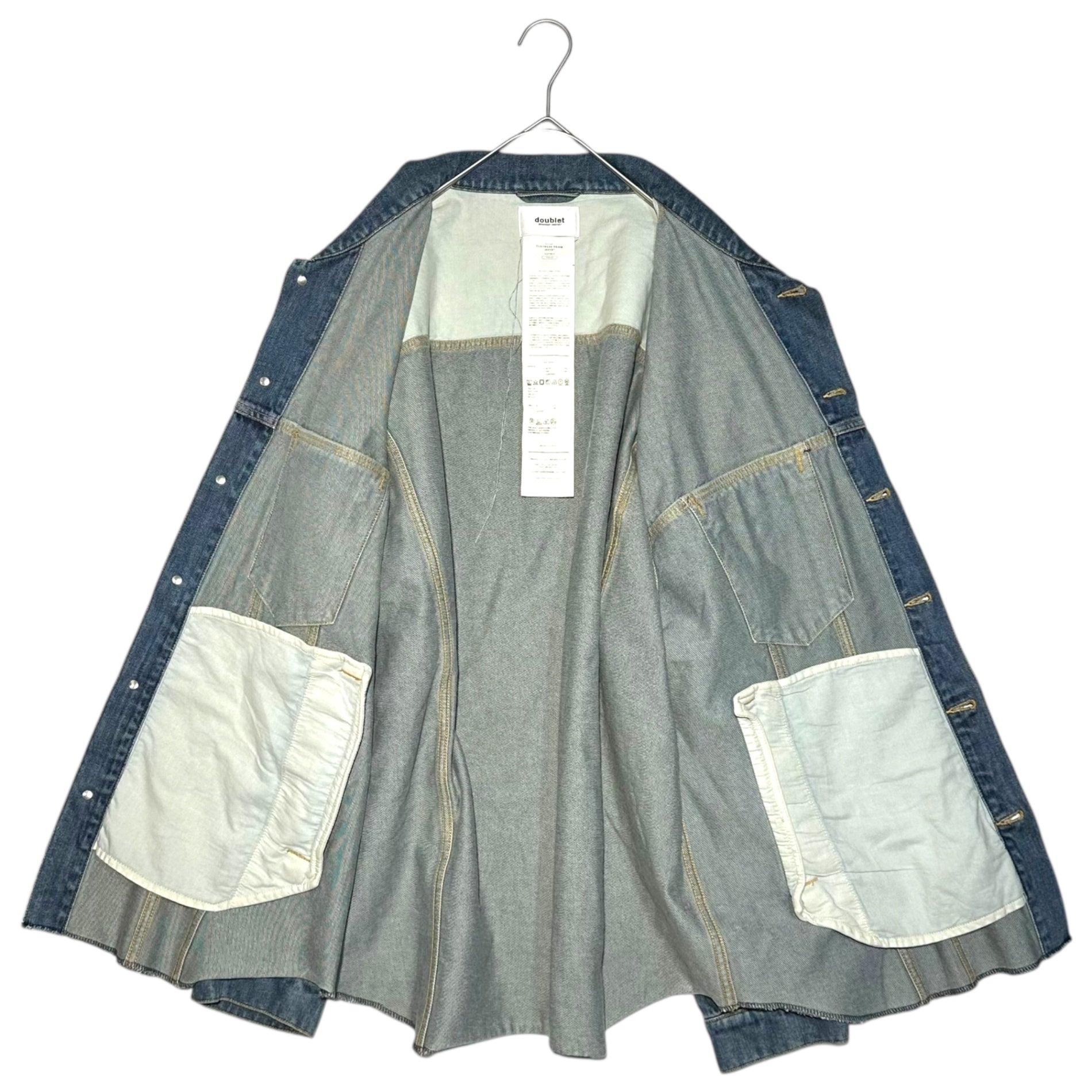doublet(ダブレット) 19AW CASHMERE DENIM JACKET カシミア デニム ジャケット 19AW12BL92 M インディゴ