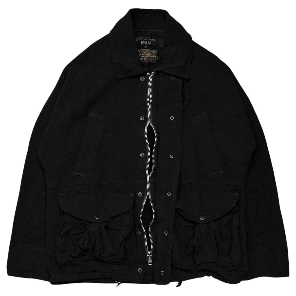 JUNYA WATANABE MAN(ジュンヤワタナベマン) 2025AW FILSON W-name wool-acrylic twill jacket Wネーム ウール アクリル ツイル ジャケット WP-J012 M ブラック AD2025