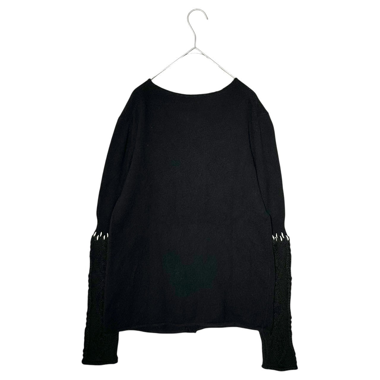 Y's(ワイズ) Sleeve Cable-Switch Wild Stitch Knit Cardigan 袖 ケーブル 切替 ワイルド ステッチ ニット カーディガン YK-K19-801 2(S) ブラック