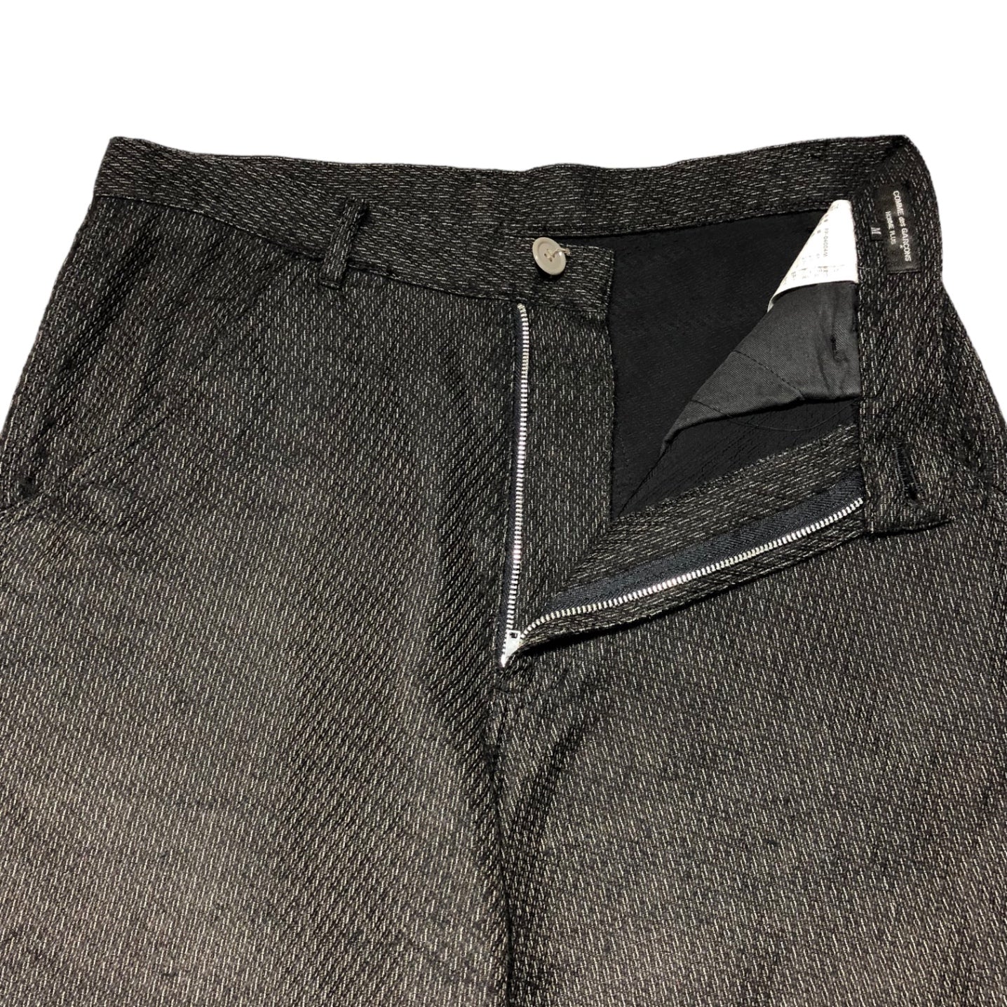 COMME des GARCONS HOMME PLUS(コムデギャルソンオムプリュス) 00's Pilled silk wool tapered  pants ピリング加工 シルク ウール テーパードパンツ PP-04004M M ブラウン AD2000