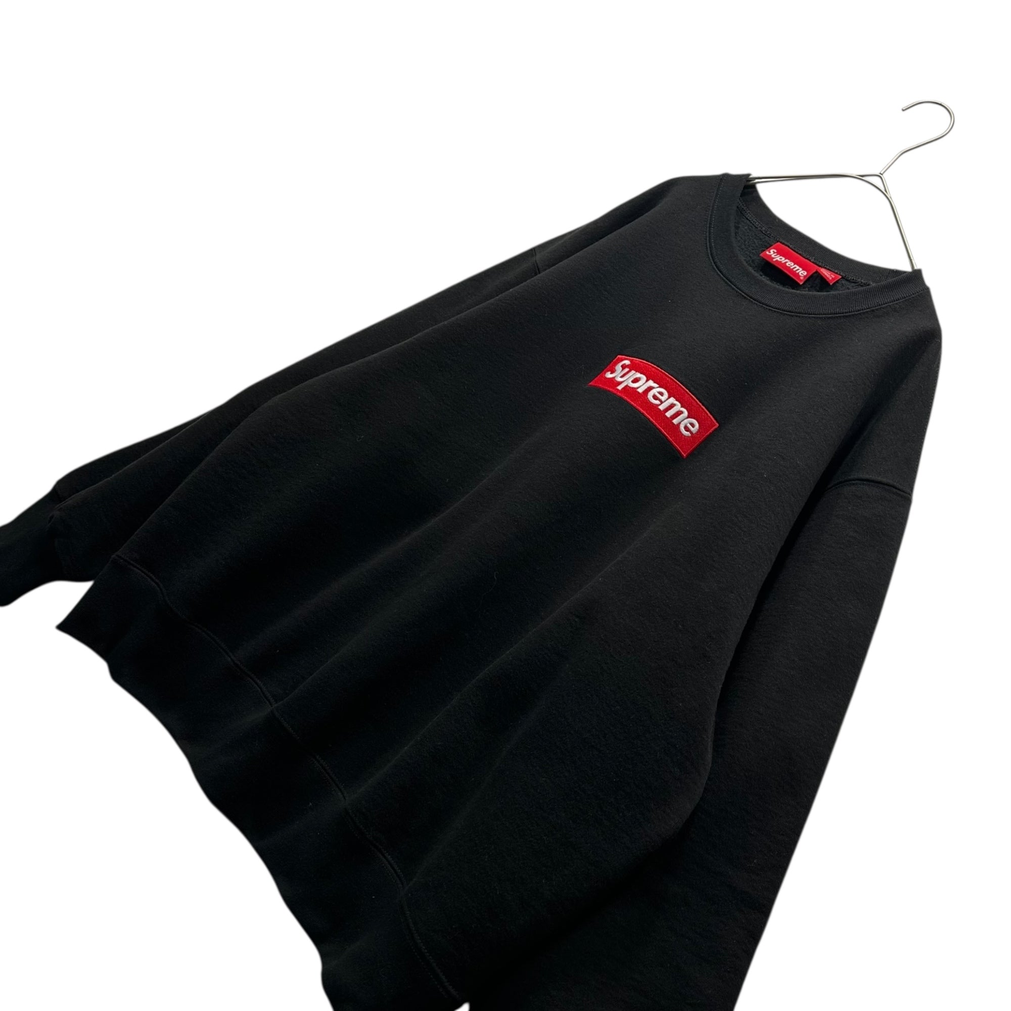 SUPREME(シュプリーム) 22AW Box Logo Crewneck Sweatshirt ボックスロゴ クルーネック スウェット L ブラック×レッド 22FW