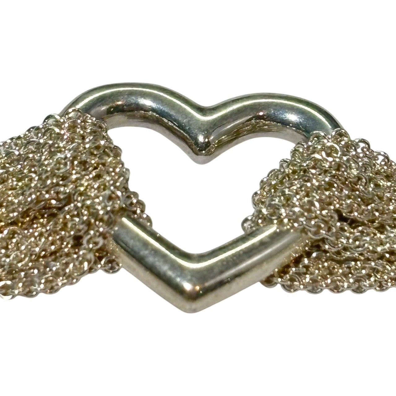 TIFFANY & CO.(ティファニー) Open Heart Toggle Chain Necklace オープンハート トグル チェーン ブレスレット シルバー