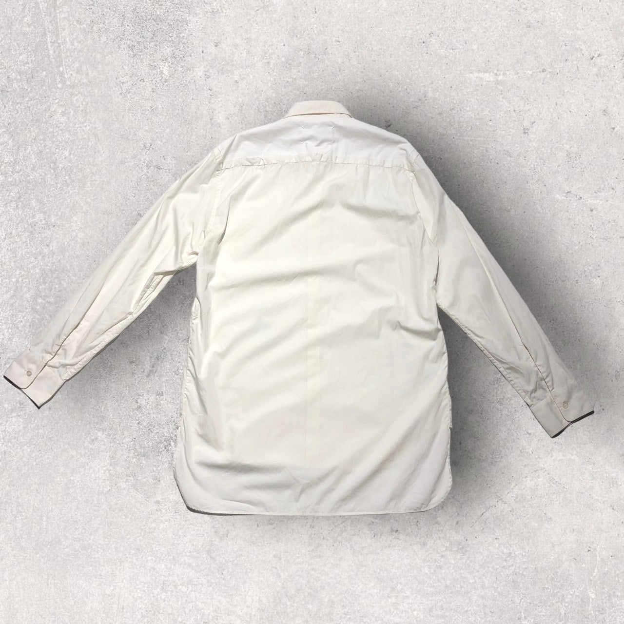 Maison Margiela(メゾンマルジェラ) 18SSカッティング加工オーバーサイズシャツ 40(Lサイズ程度) ホワイト