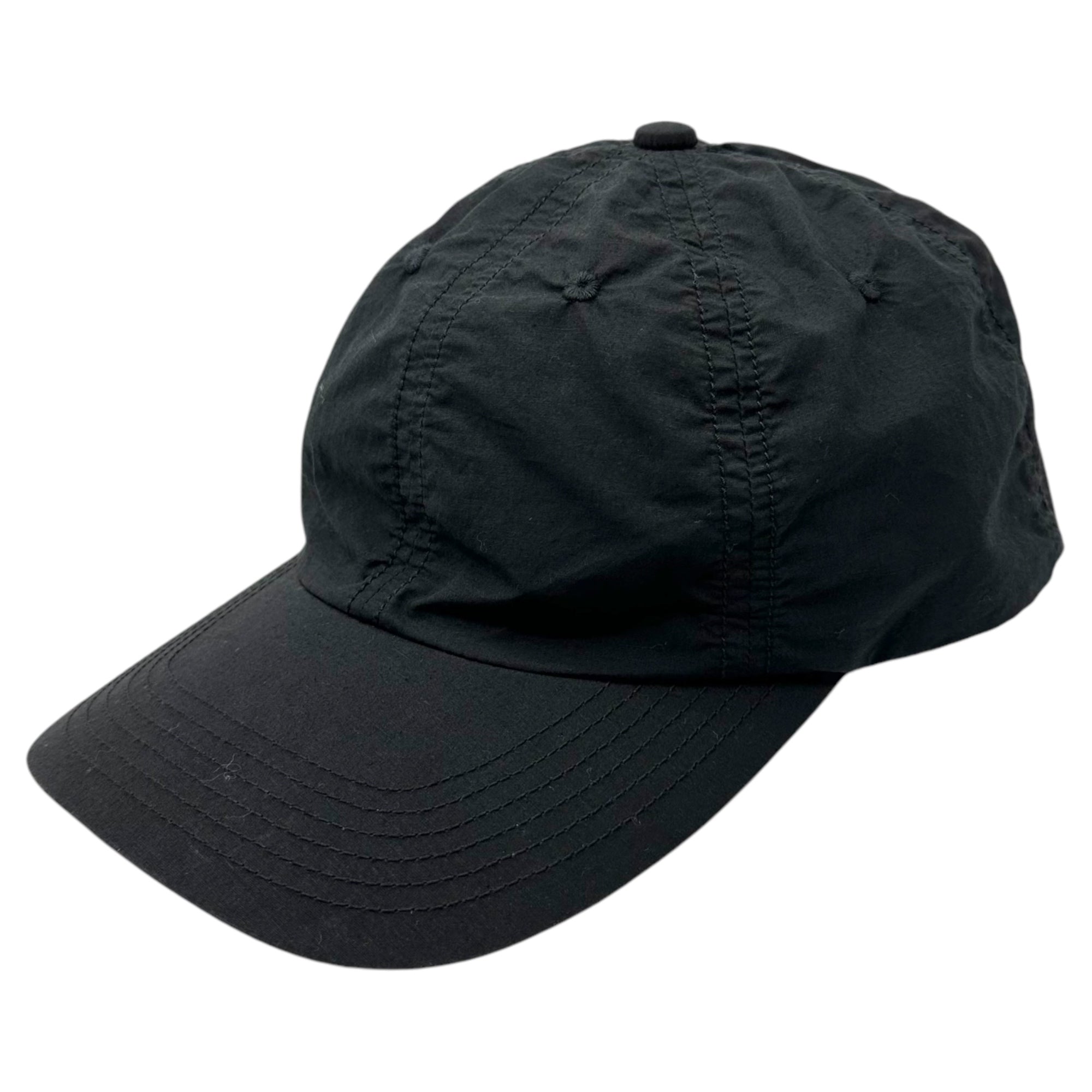 KIJIMATAKAYUKI(キジマタカユキ) Cotton linen typewriter 6-panel cap コットン リネン タイプライター 6パネル キャップ 201220 ブラック 帽子