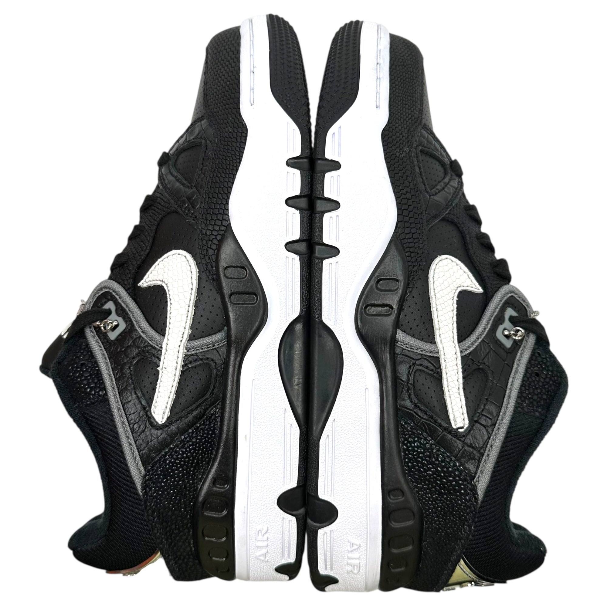 NIKE×NIGO(ナイキ×ニゴー) Air Force 3 Low "Black/White" (Heel Logo "NIGO") エアフォース3 ロー HF7630-001 26cm ブラック×ホワイト スニーカー コラボ