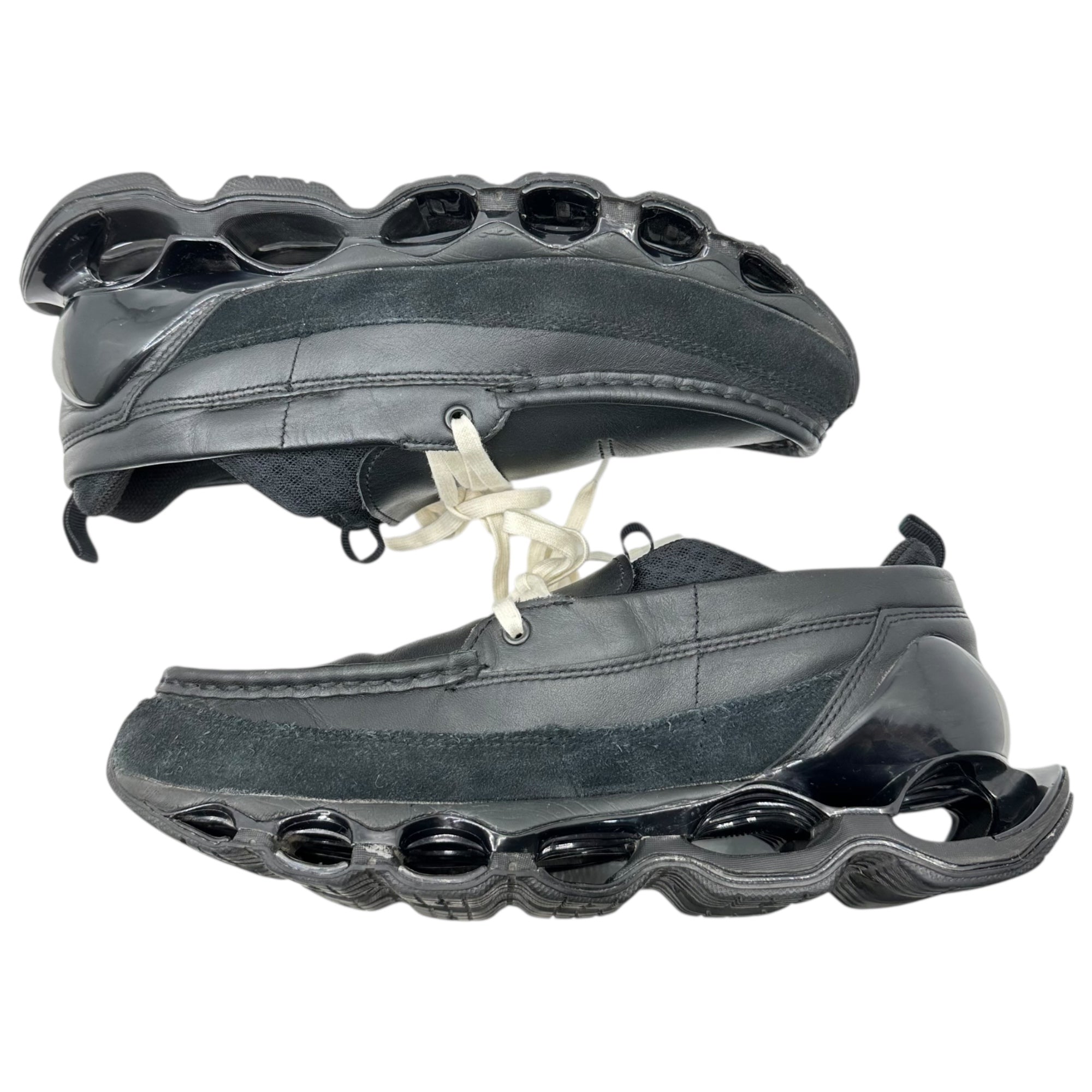 MIZUNO(ミズノ) 24SS WAVE PROPHECY MOC ウェーブ プロフェシー モック ローカット スニーカー レザー D1GD230601 27.0cm ブラック 箱付