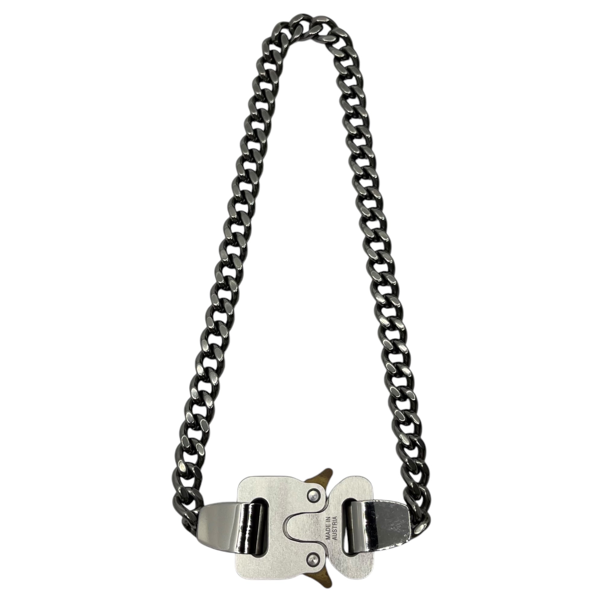 1017 ALYX 9SM(アリクス) Roller coaster buckle chain necklace ローラー コースター バックル チェーン ネックレス AAUJW213OT01 S シルバー GRY0002 コブラ アクセサリー 箱付