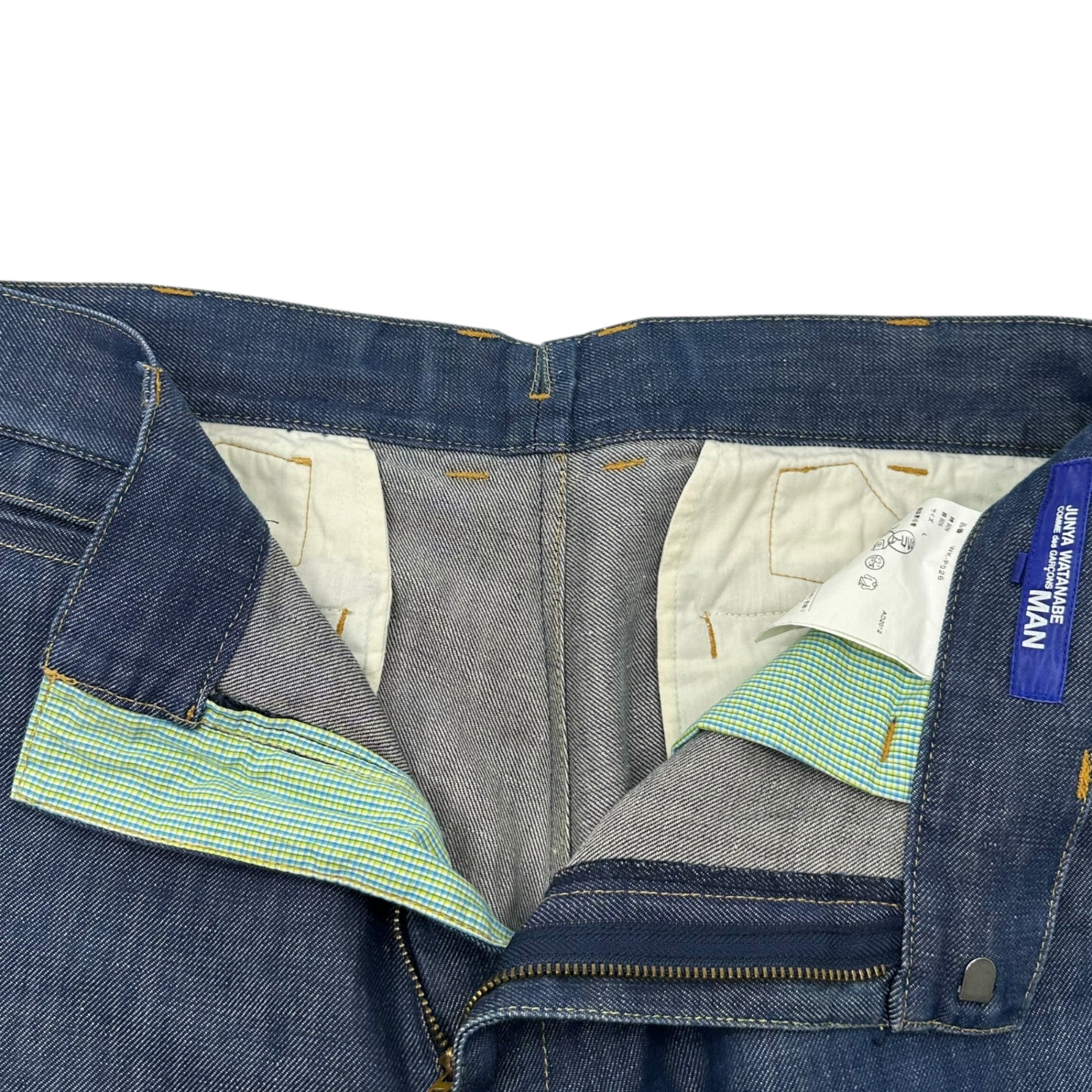 COMME des GARCONS JUNYA WATANABE MAN(コムデギャルソンジュンヤワタナベマン) 13SS Cotton Linen Denim Pants コットン リネン デニムパンツ WK-P026 L インディゴ AD2012