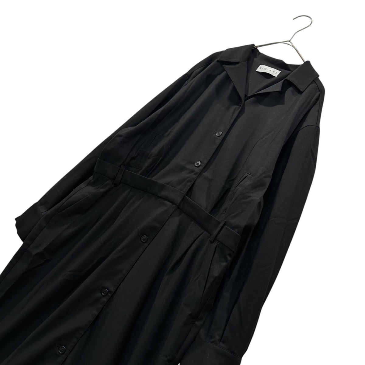 RIM.ARK(リムアーク) Mannish-style dress ニッシュスタイルワンピース 460HS33-0090 38 ブラック