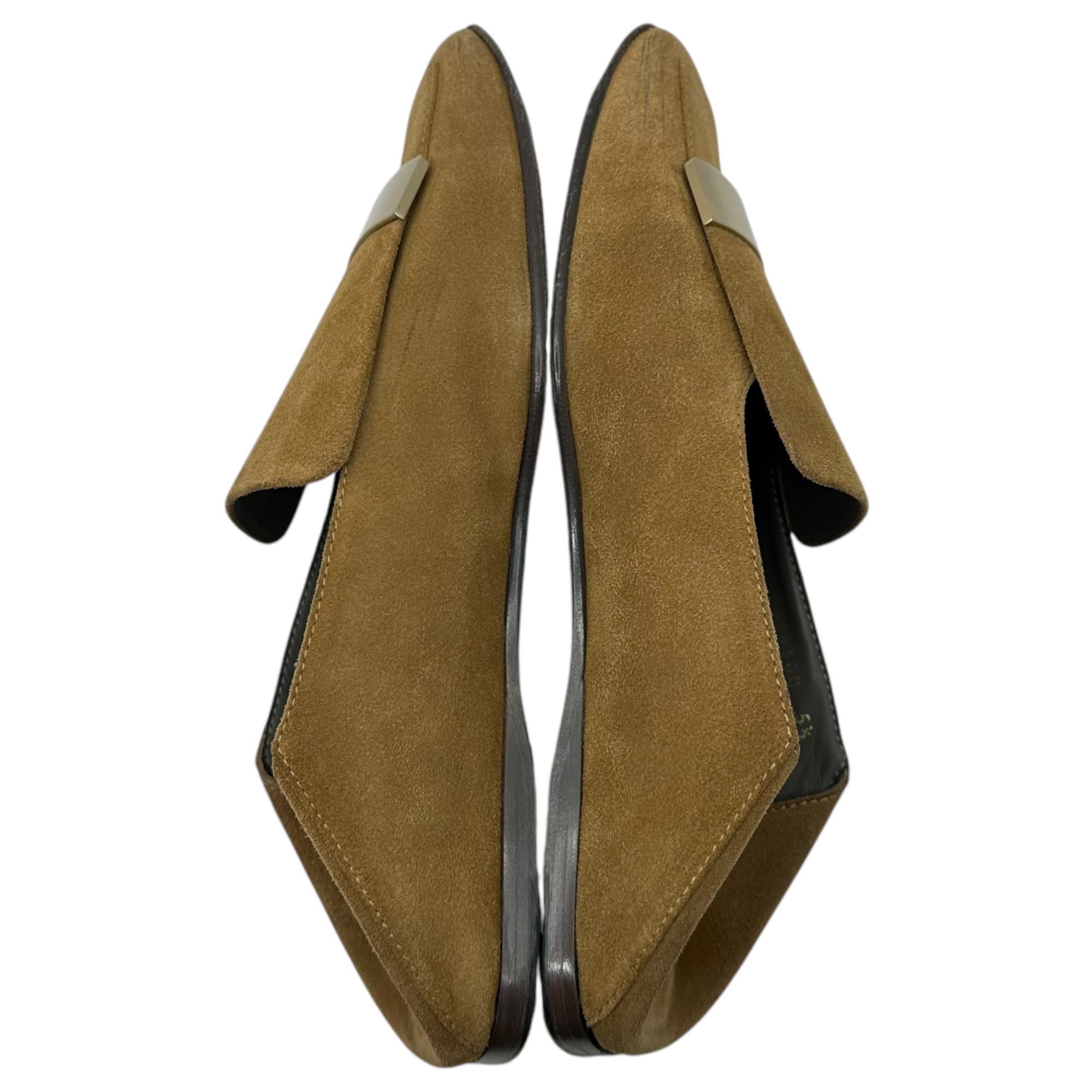 Sergio Rossi(セルジオロッシ) 23SS Metal Plate Logo Leather Square Toe Loafer メタルプレート ロゴ レザー スクエアトゥー ローファー 5 1/2(24.5~25.0cm程度) ベージュ