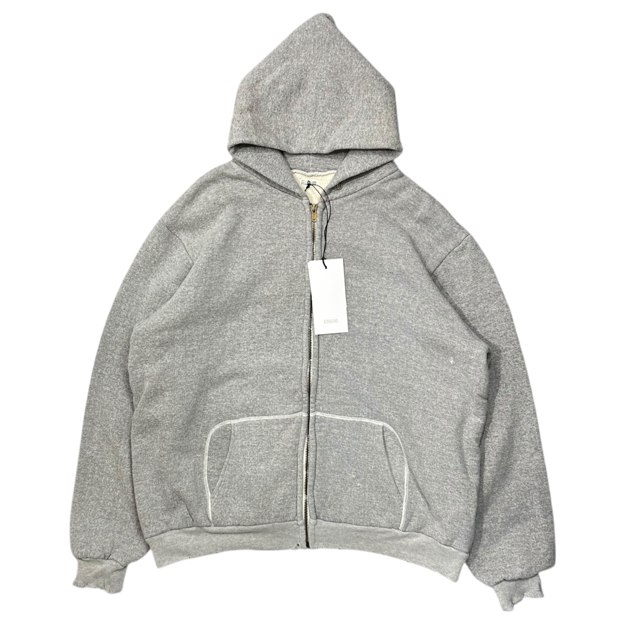 A.PRESSE(アプレッセ) 25SS Vintage Zip Sweat Hoodie ヴィンテージ ジップ パーカー 25SAP-05-09K 2 グレー