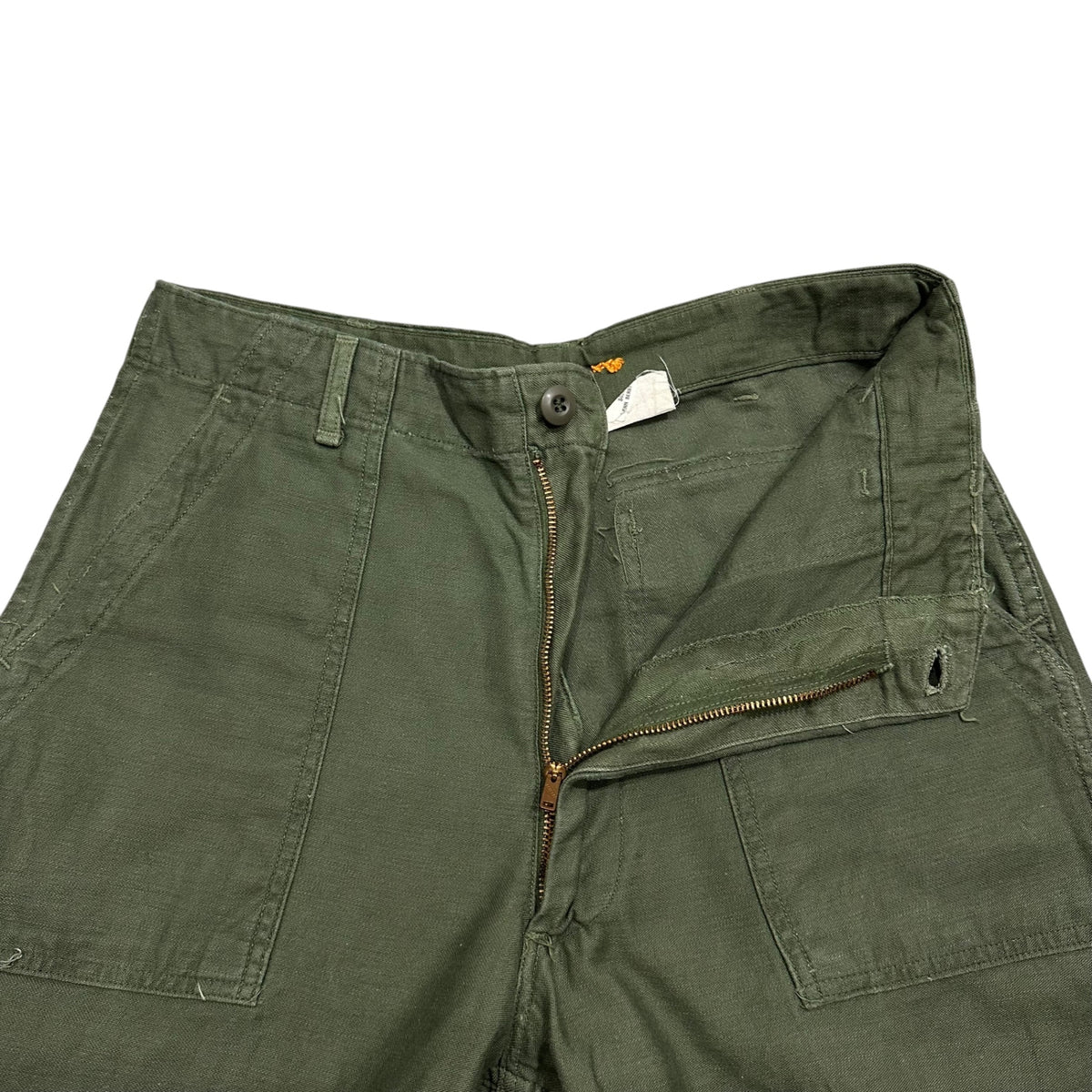 US ARMY(アメリカ軍) 1970's TROUSERS, MEN'S, COTTON SATEEN OG-107, TYPE 1 ベイカー パンツ 8405-782-3170 32×29 オリーブ 1971年製 70年代 ヴィンテージ ミリタリー