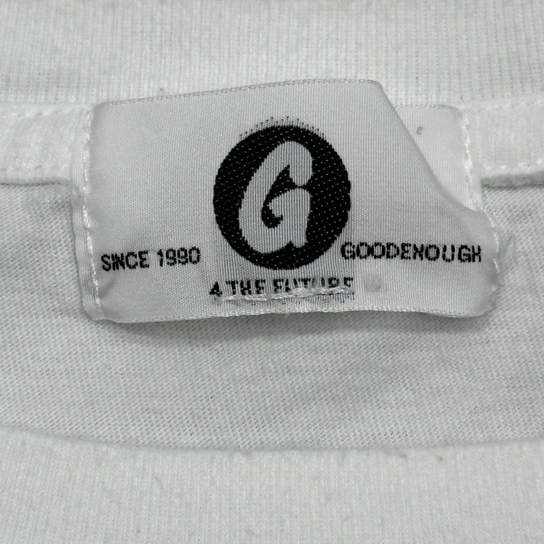 GOODENOUGH(グッドイナフ) 2015's Circle G S/S T-Shirt サークル G 半袖 Tシャツ 表記消(M程度) ホワイト×ライムグリーン
