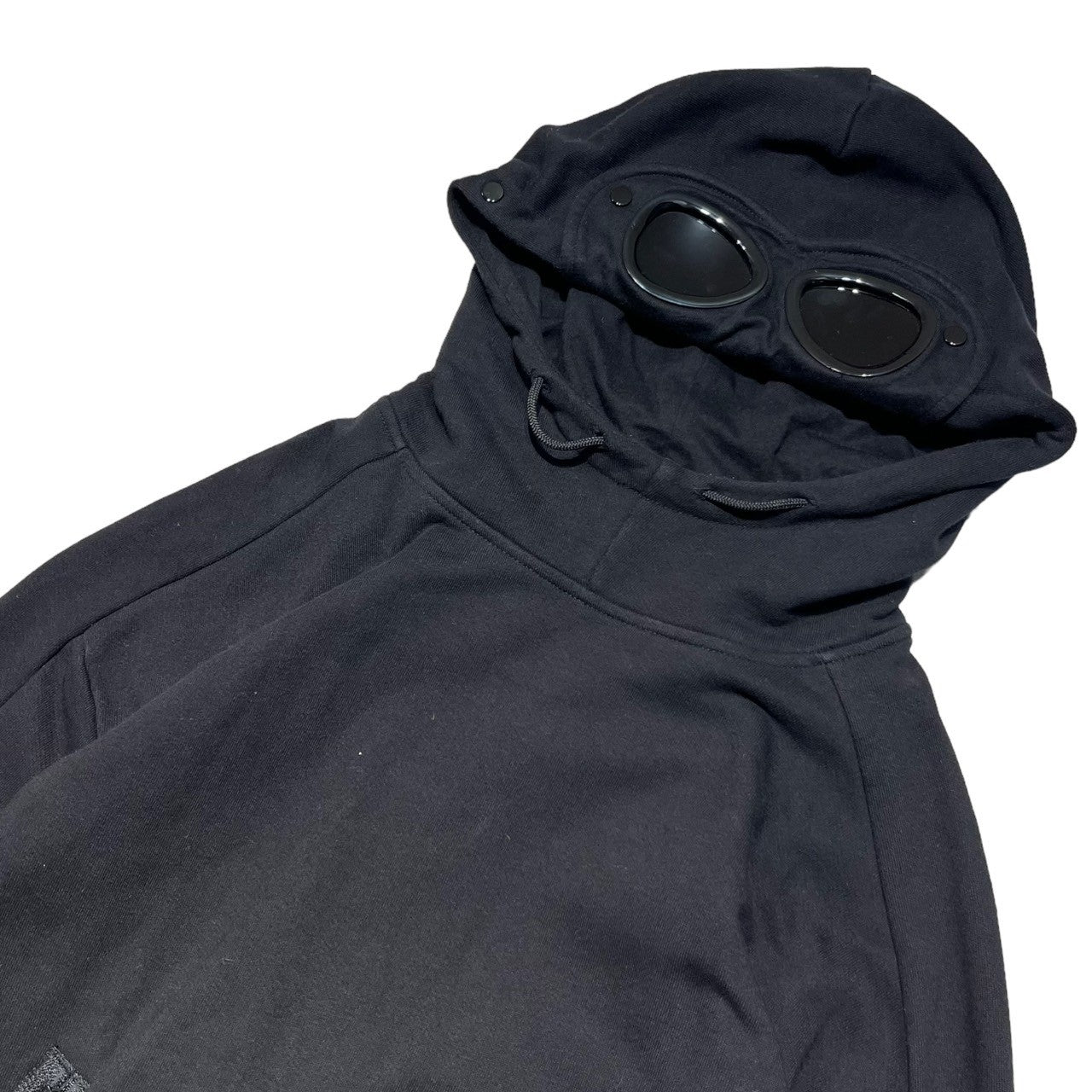 C.P.COMPANY(シーピーカンパニー) Goggle pullover hoodie ゴーグル プルオーバー パーカー CMSS080A 002086W S ブラック フーディ テック