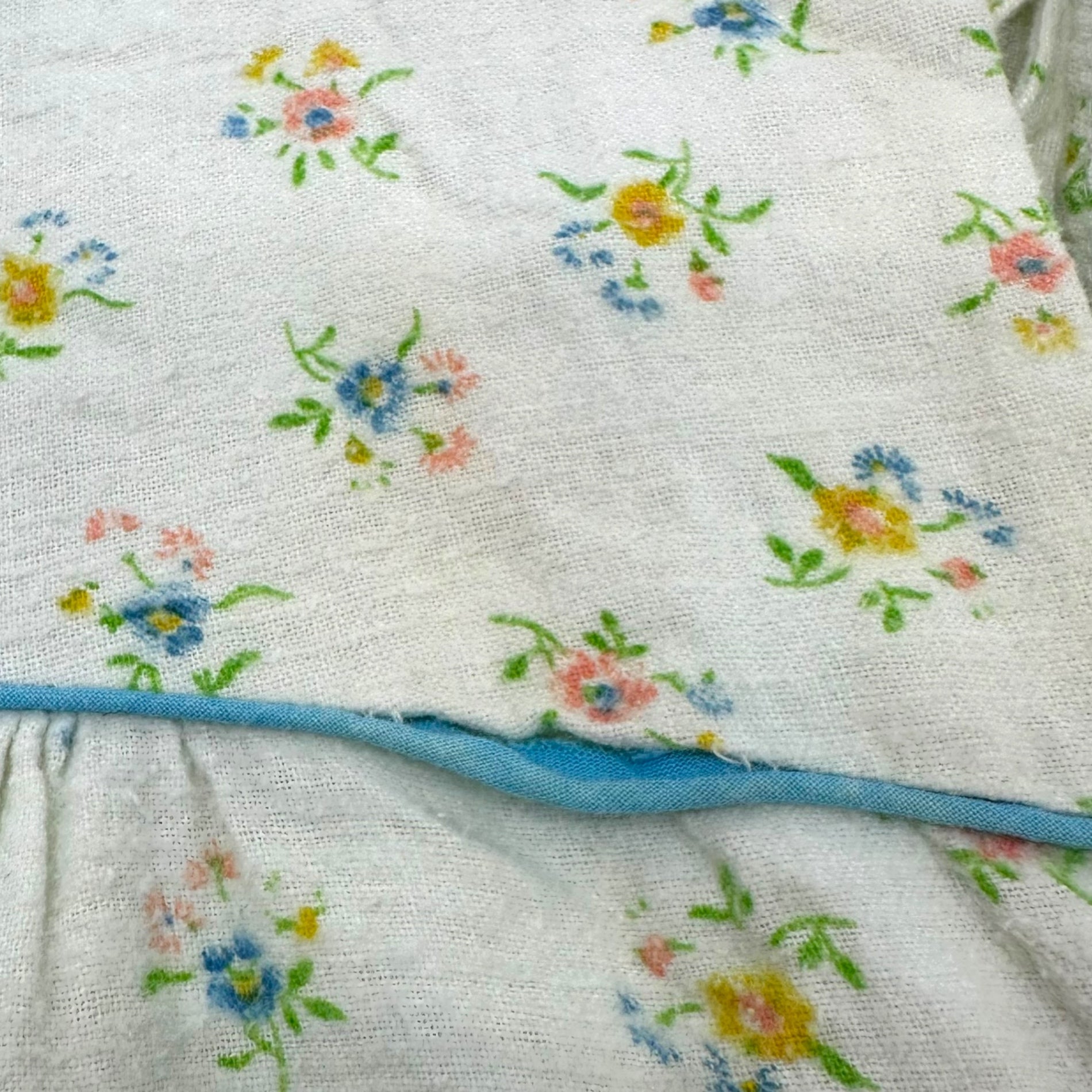 VINTAGE(ヴィンテージ) 70's flower printed lomg onepiece 花柄の長袖ロング丈ワンピース 38(M~L程度) グリーン