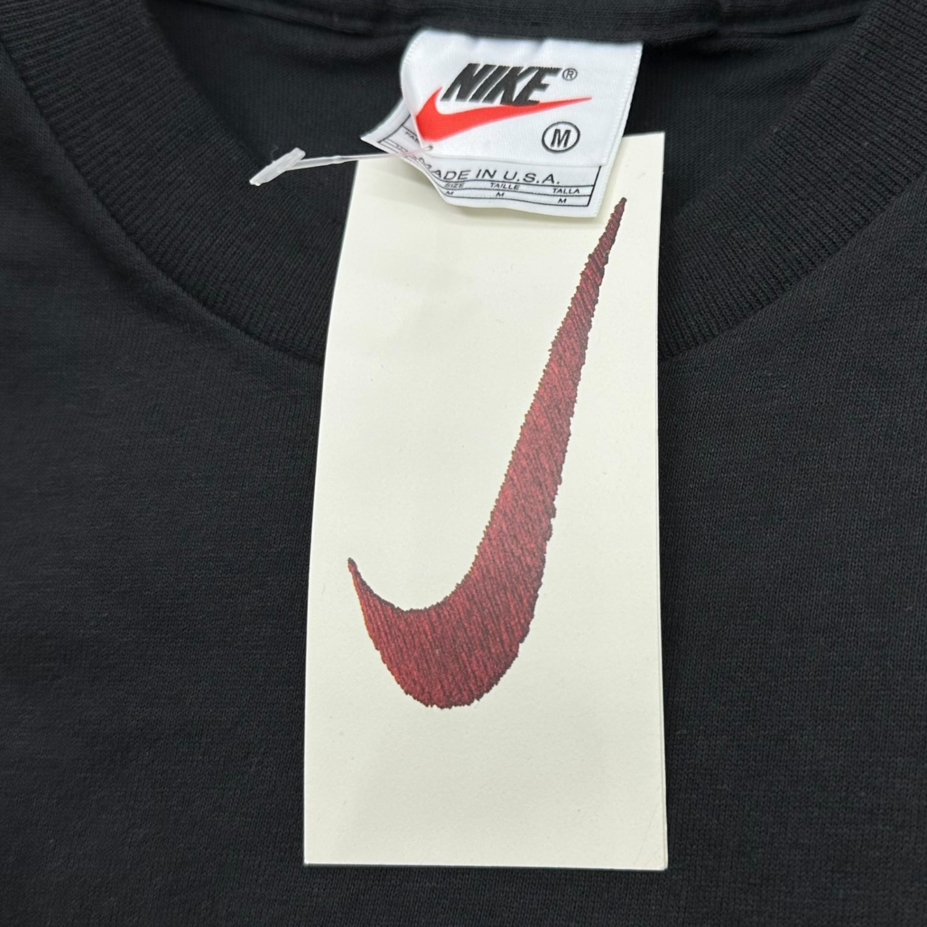 NIKE(ナイキ) 90's JORDAN FEAR IS AN ILLUSION ジョーダン フェイス Tシャツ 662854-010 M ブラック 90年代 ヴィンテージ デッドストック