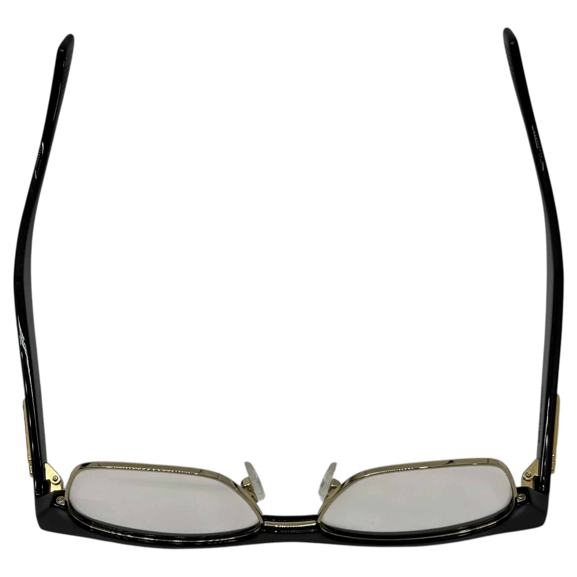 BOTTEGA VENETA(ボッテガヴェネタ) tortoiseshell half rim clear lens sunglasses 鼈甲ハーフリムクリアレンズサングラス BV1100O-002 52□15-140 ブラック×クリア