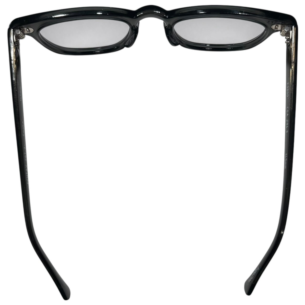 PENTAX(ペンタックス) Boston clear frame sunglasses ボストン型 クリア フレーム サングラス F9800 48□20 145mm カーキグレー 薄いグレーレンズ Safety Rx Eyewear by HOYA