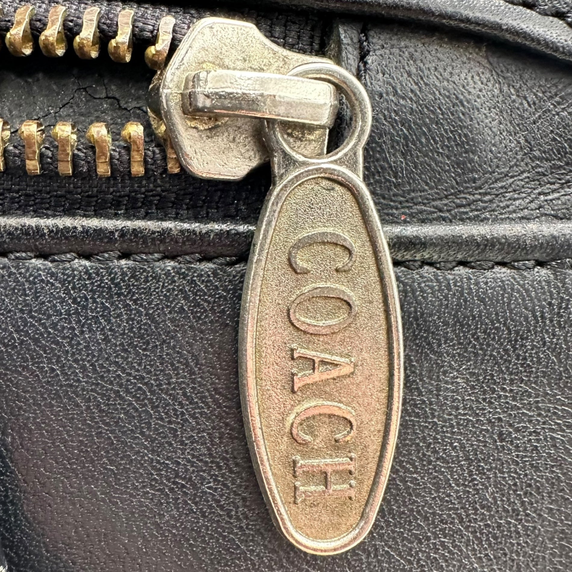 OLD COACH(オールドコーチ) Vintage Turnlock All-Leather Backpack ヴィンテージ ターンロック オールレザー リュック 101-76 ブラック