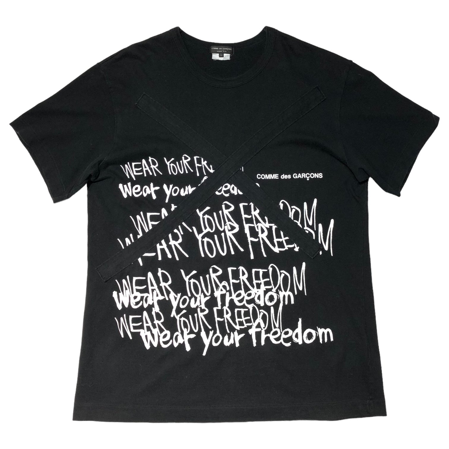 COMME des GARCONS HOMME PLUS(コムデギャルソンオムプリュス) 20SS Message print T-shir